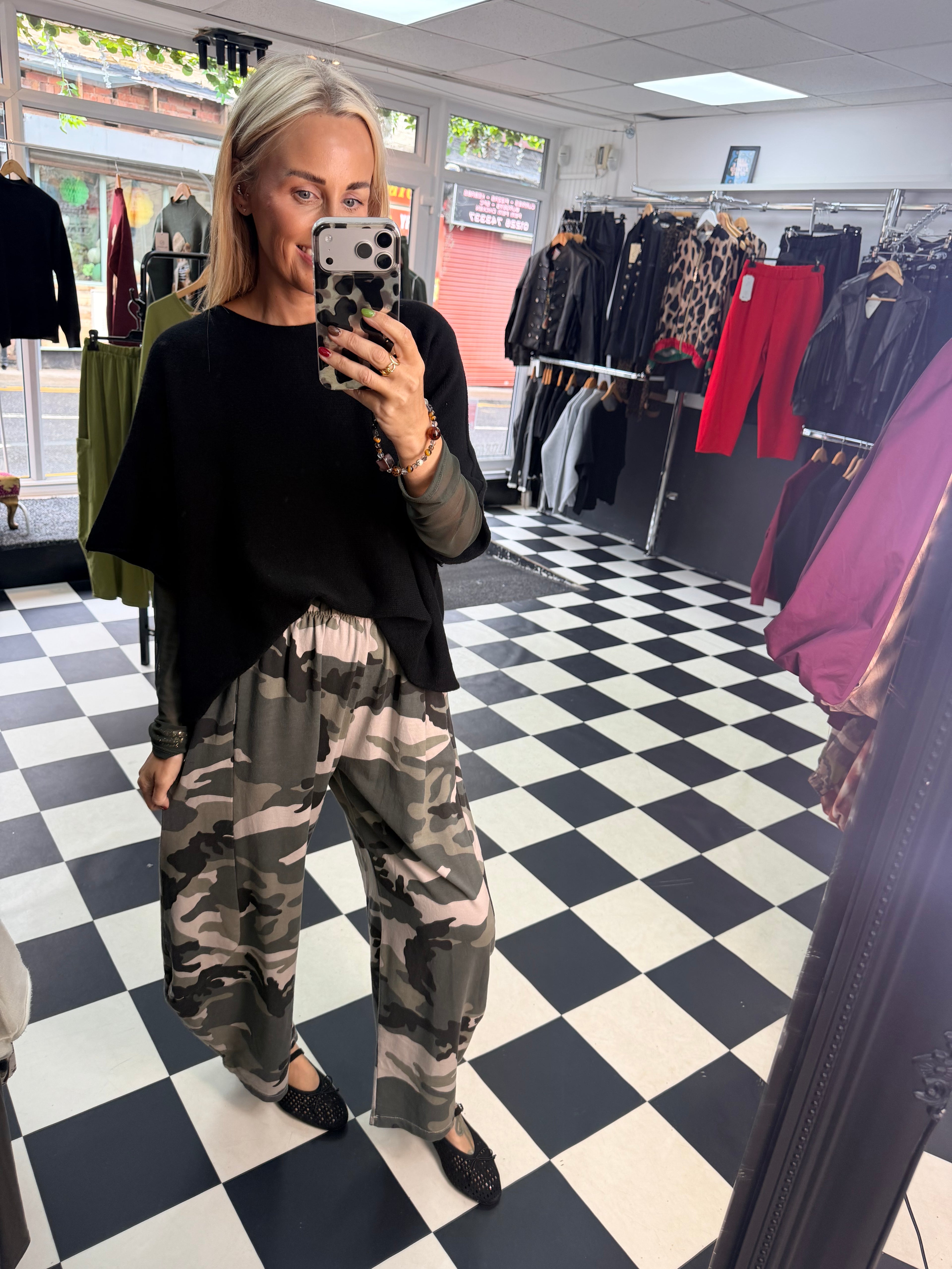 Hetti Camo Barrel Joggers