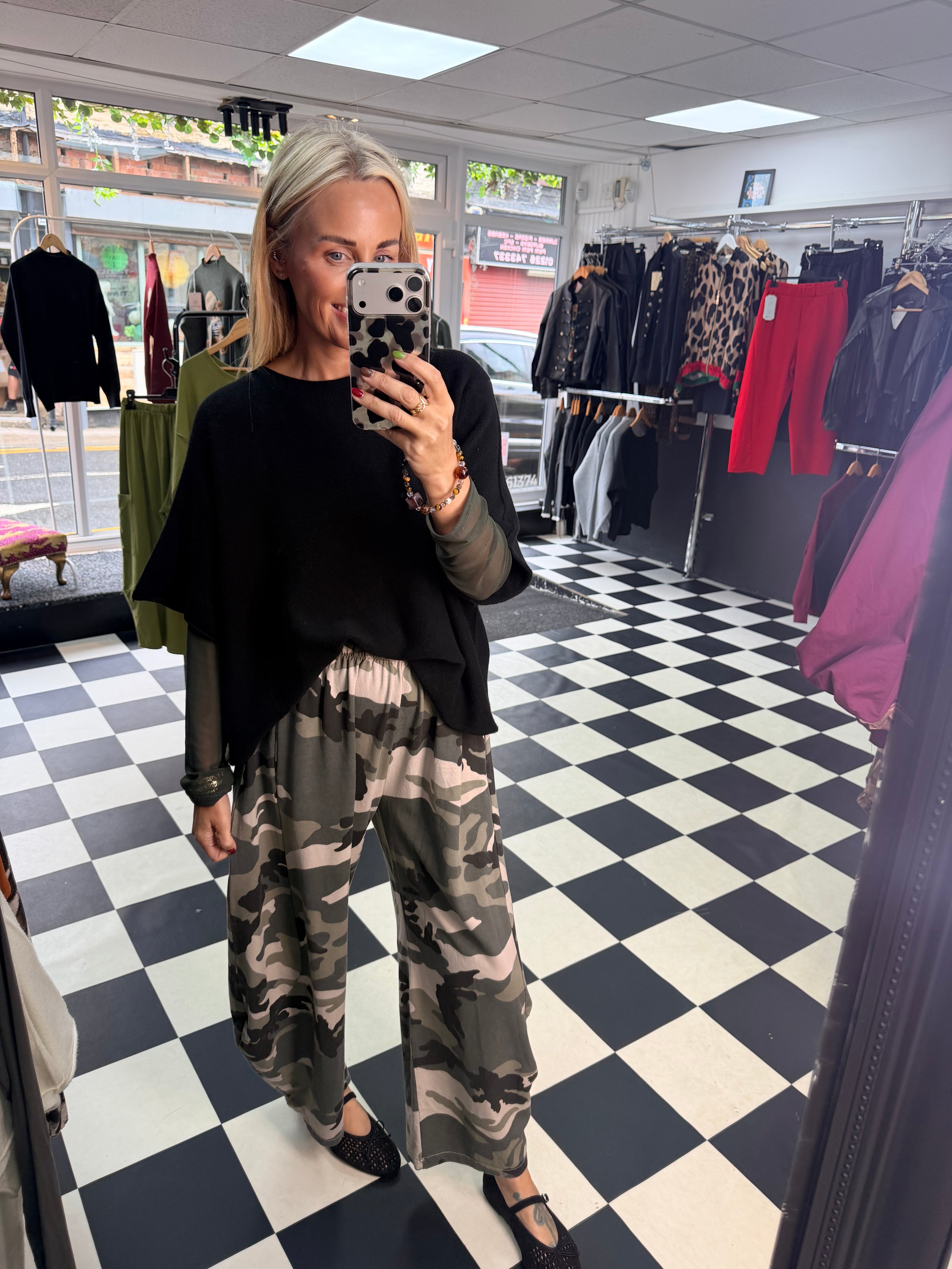 Hetti Camo Barrel Joggers