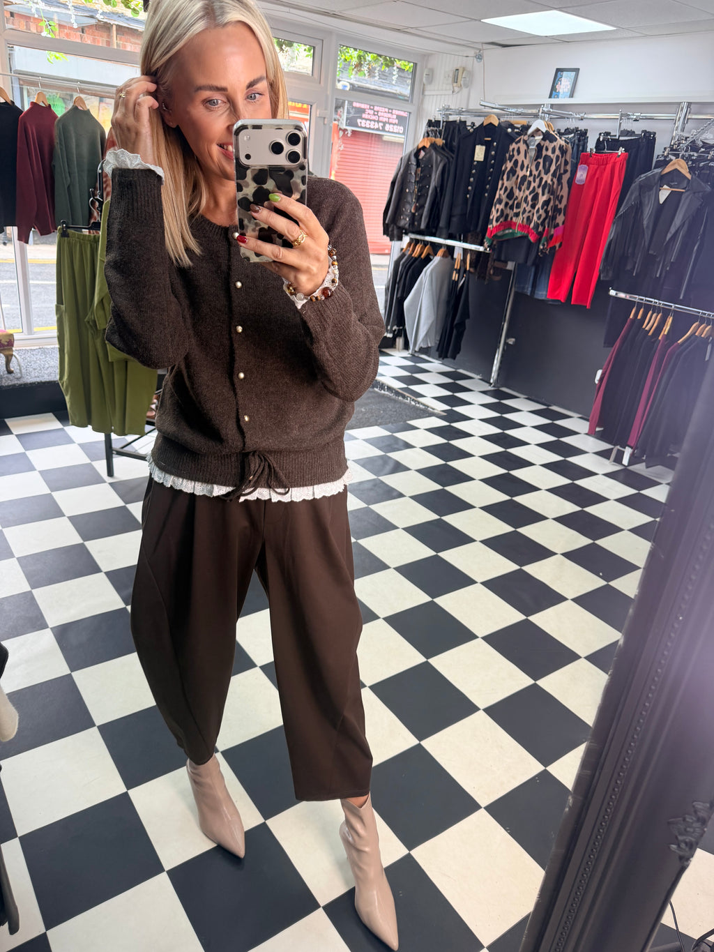 Dolly Cardigan Chocolate
