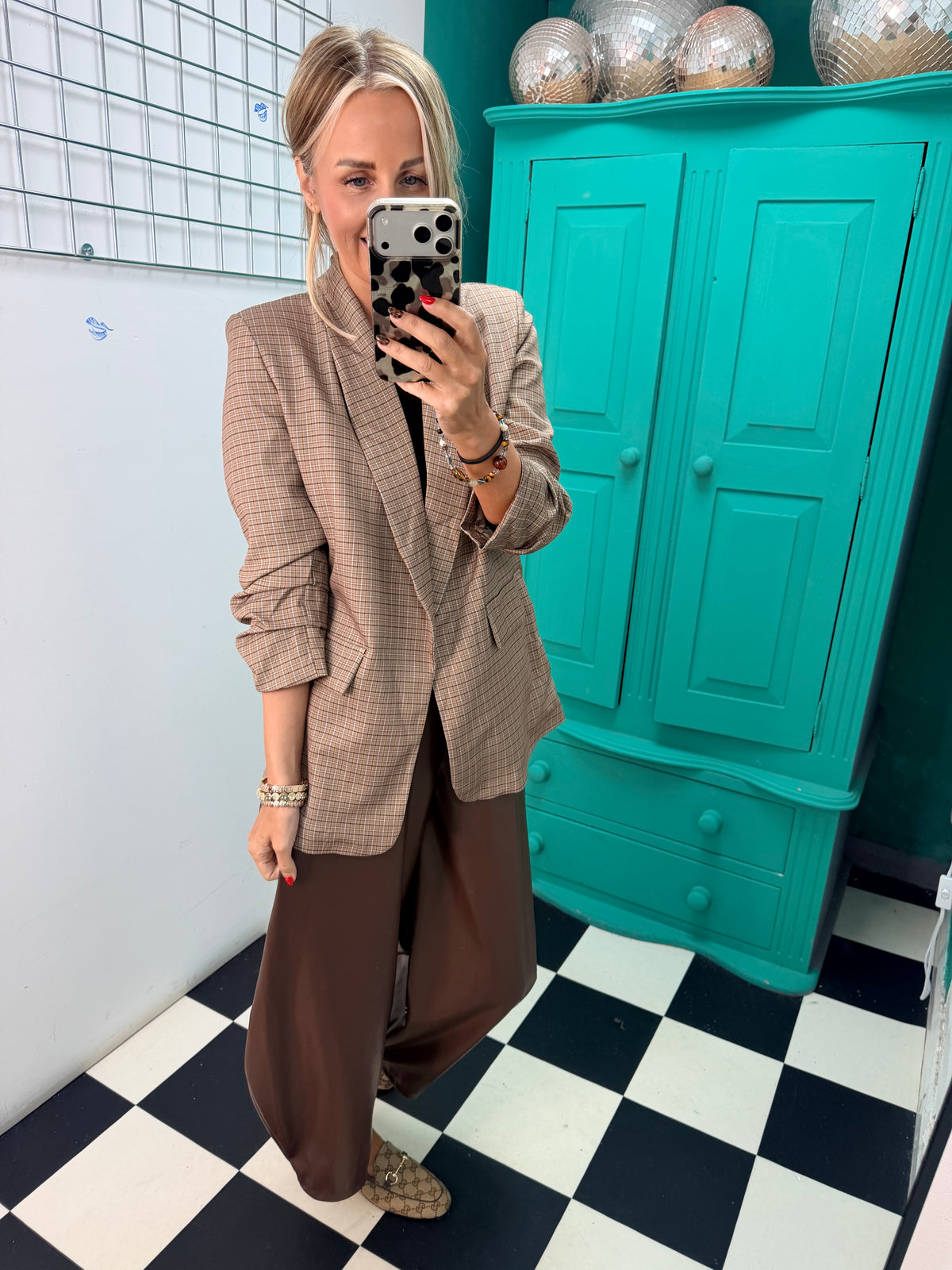 Check Please Blazer Taupe