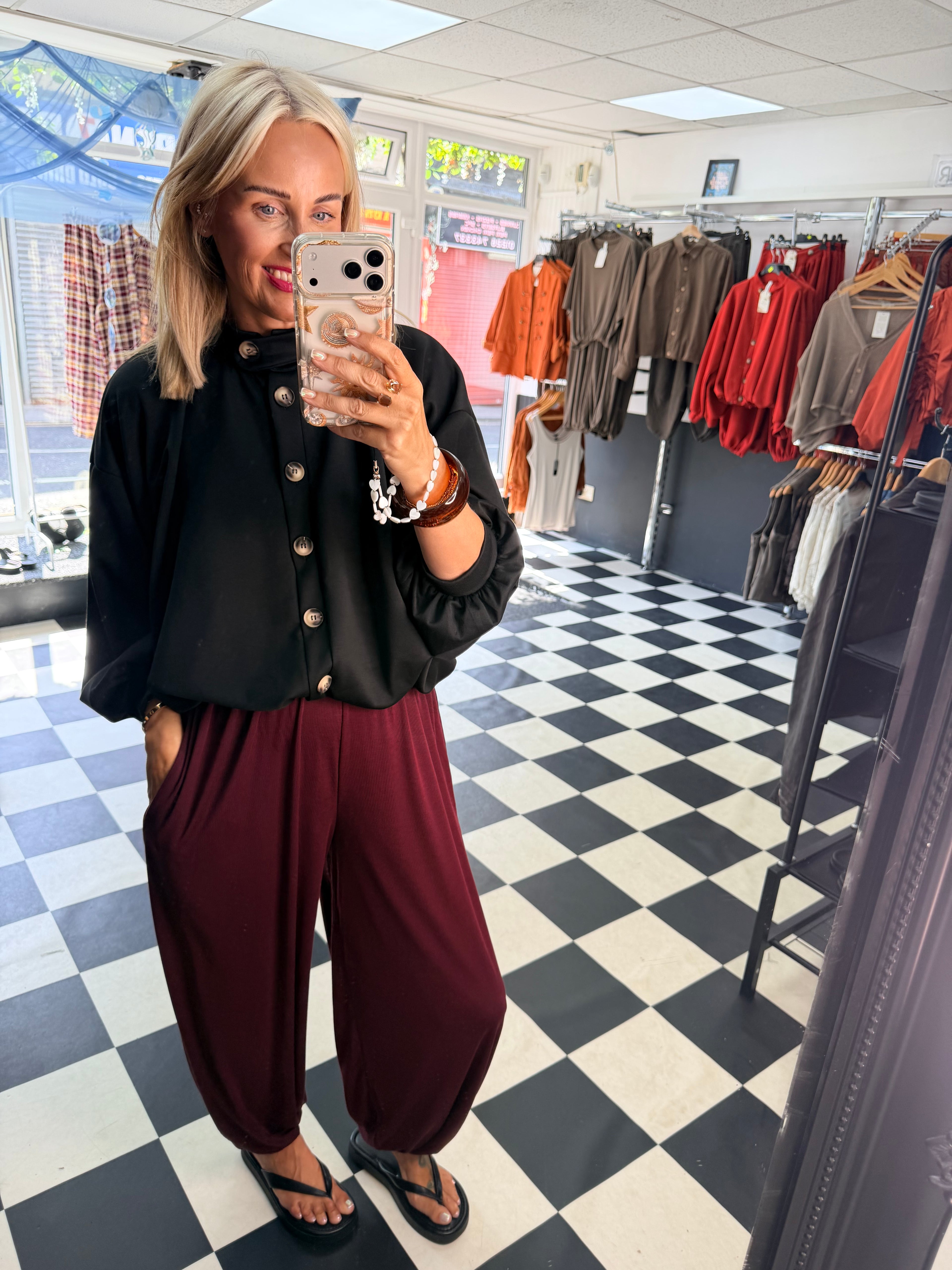Weekend Slouch Jacket Black