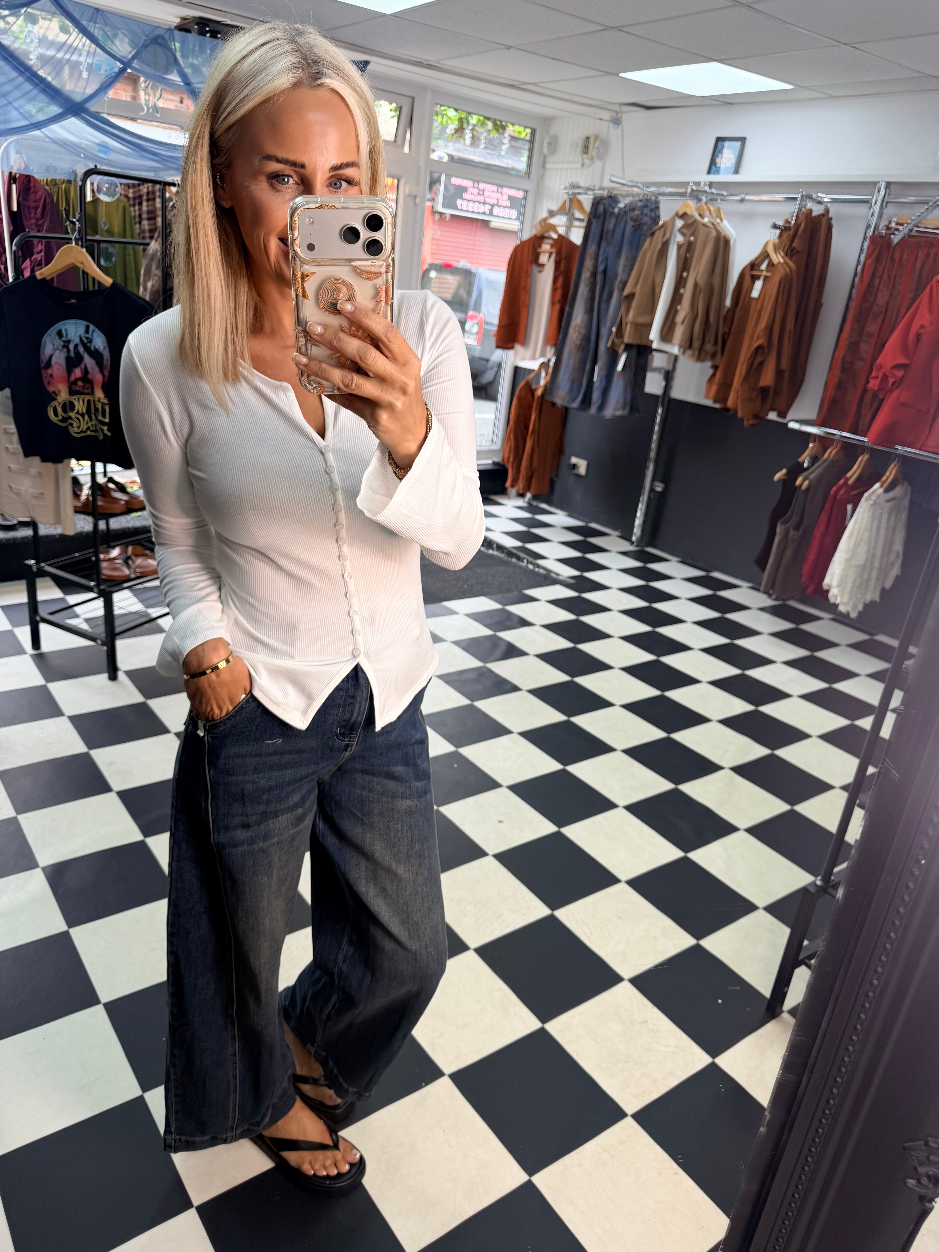 Dark Denim Balloon Jean