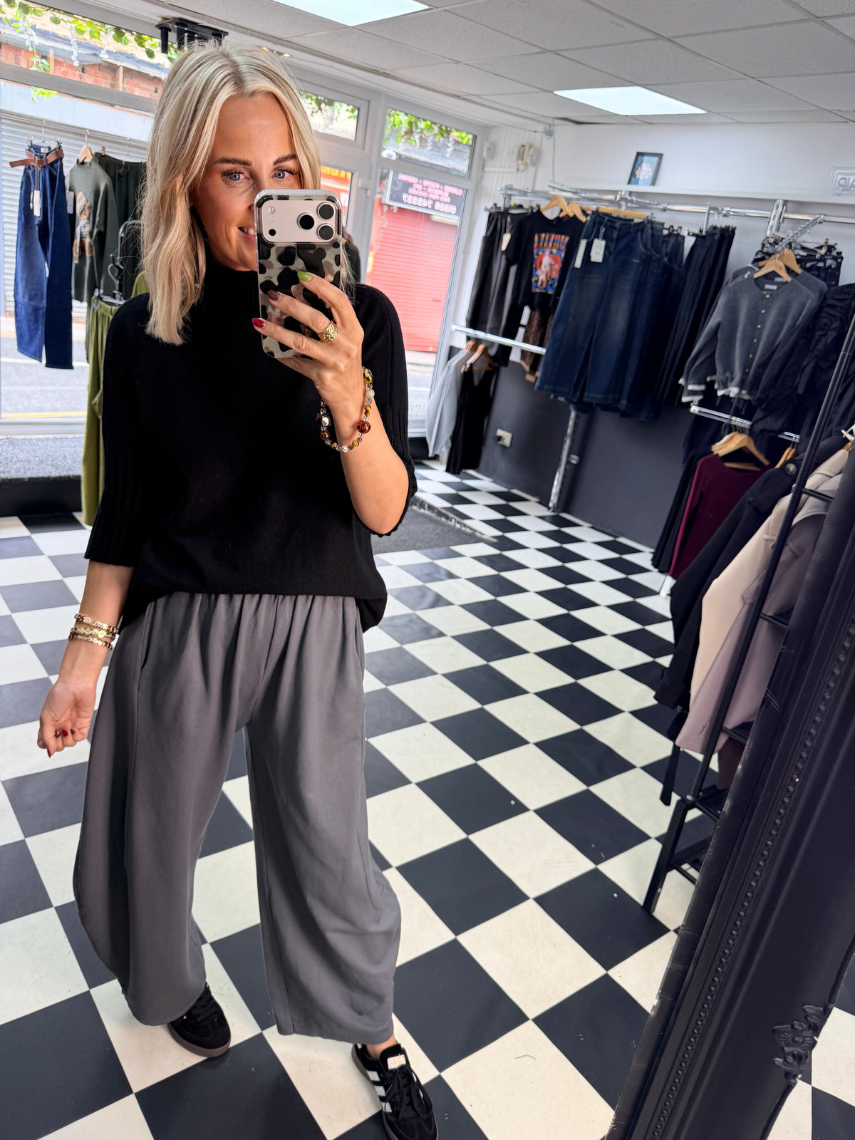 Barrel leg Joggers - Grey