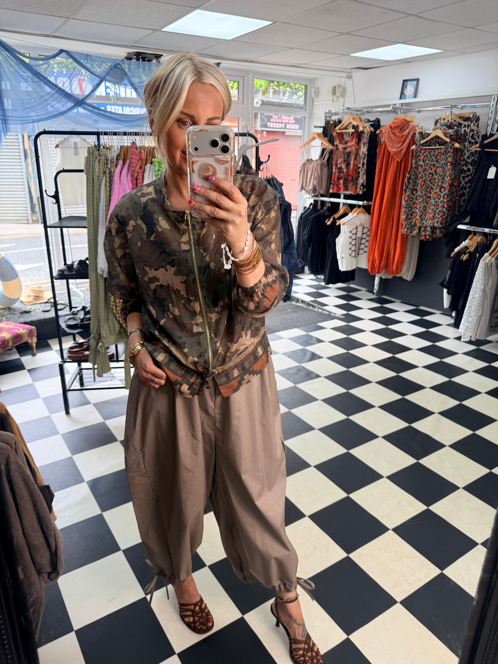 Lightweight Camo Jacket Khaki