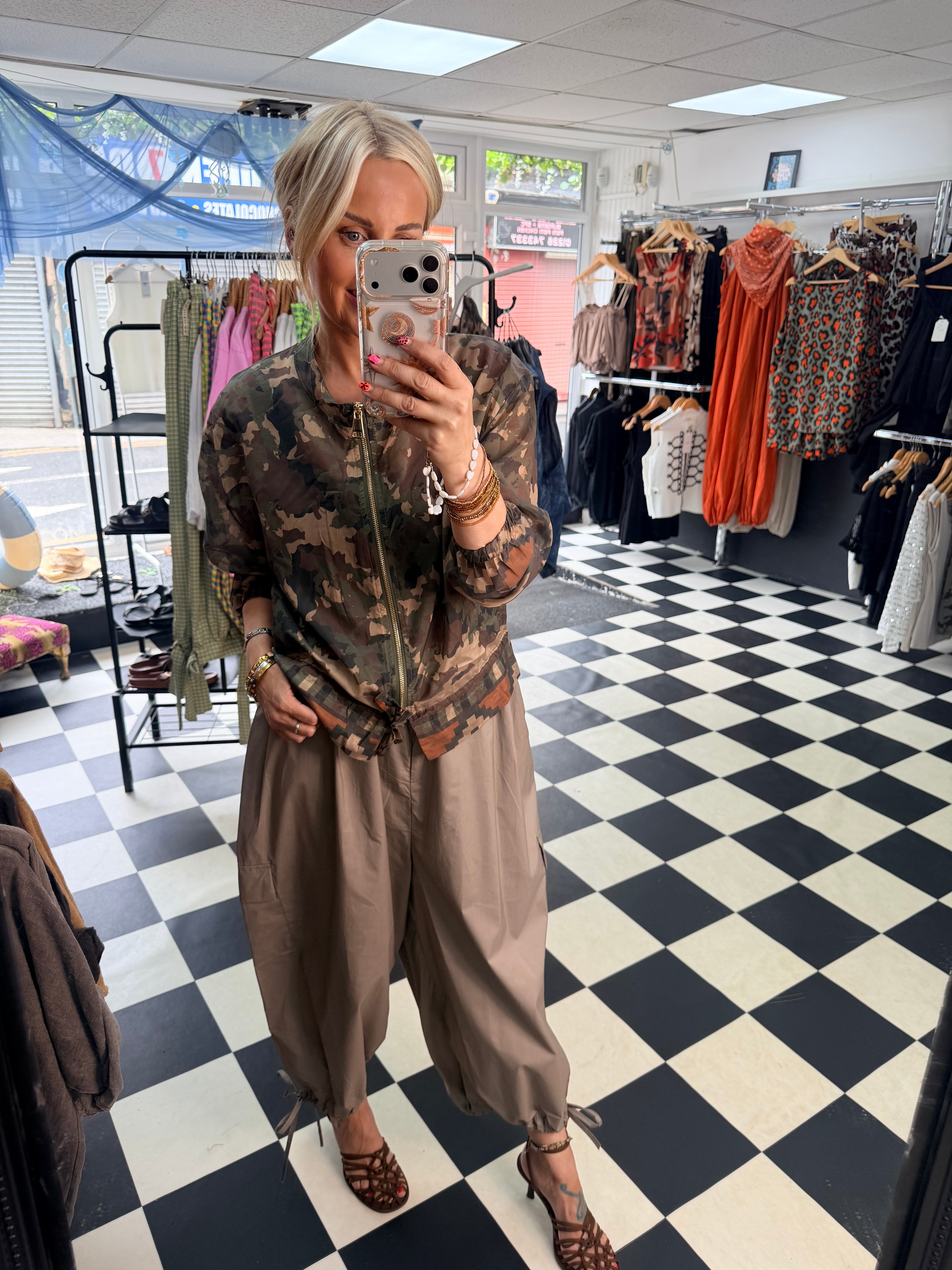 Lightweight Camo Jacket Khaki
