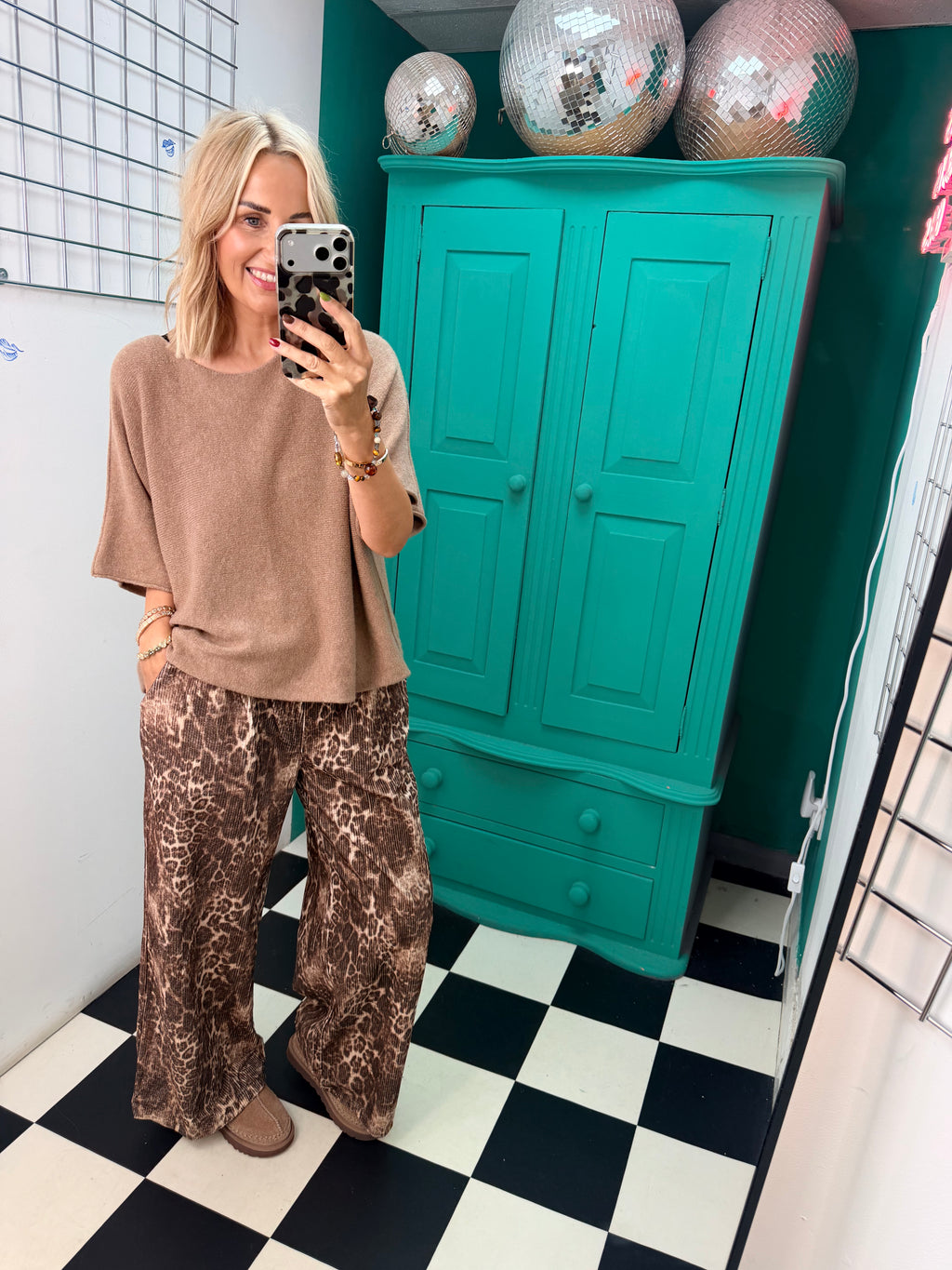 Leopard Cord Trousers