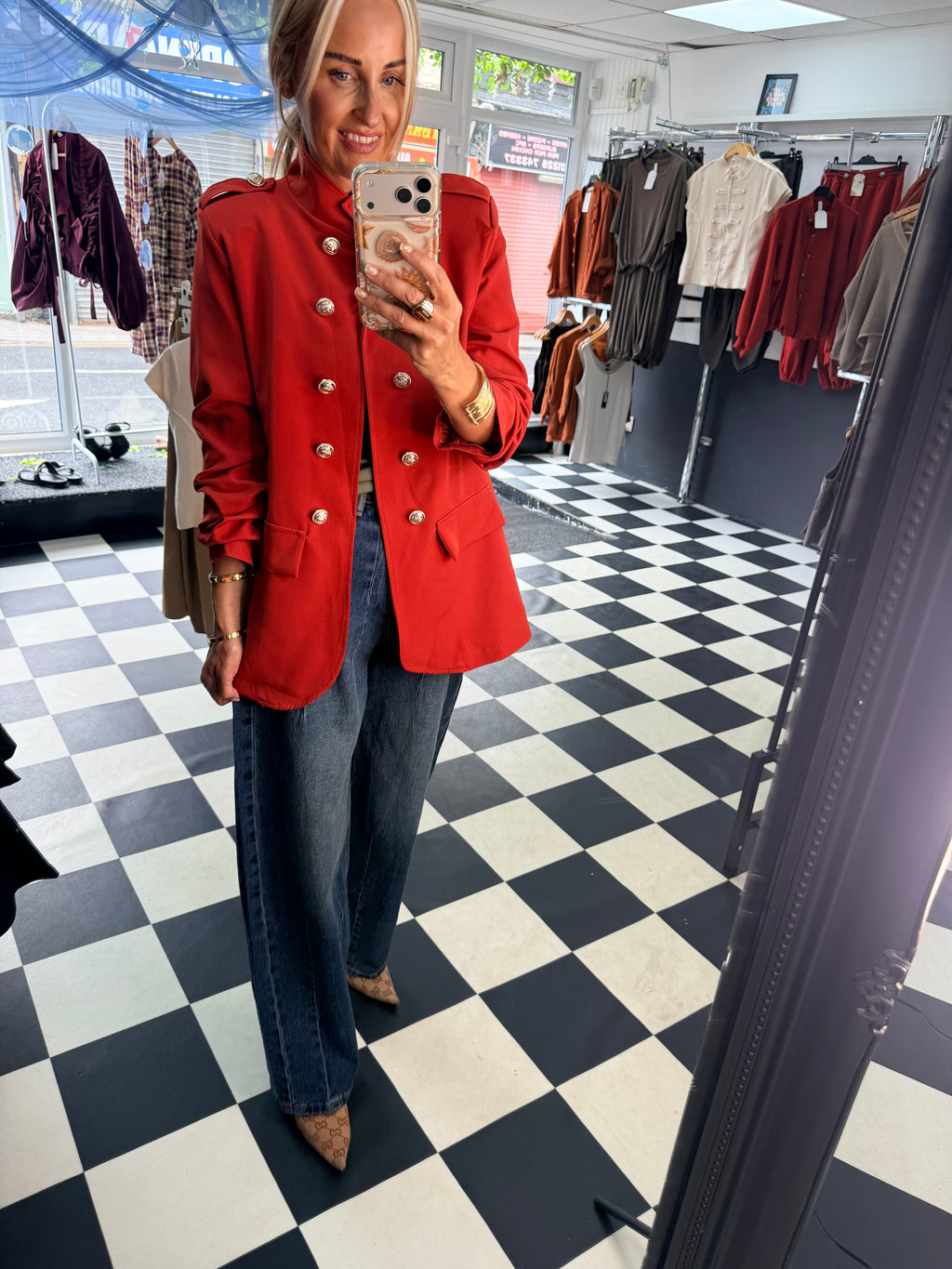 Military blazer Rust