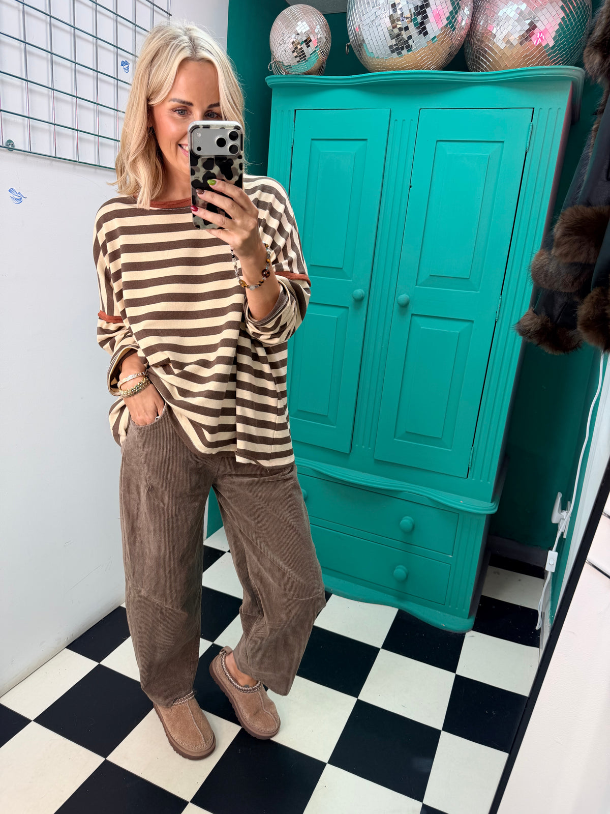 The Sunday stripe - Mocha and Chocolate