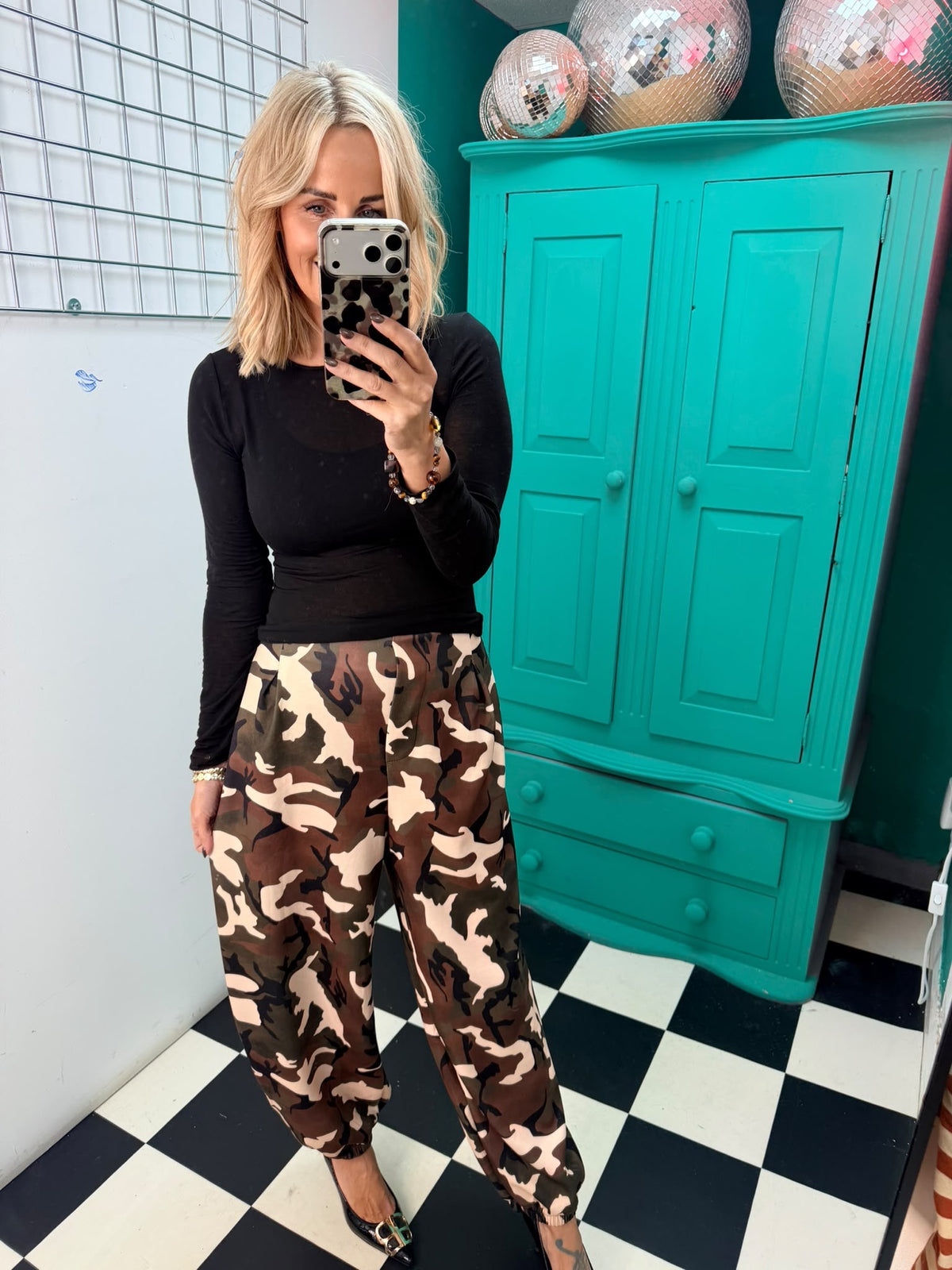 Classy camo trousers - Khaki and chocolate