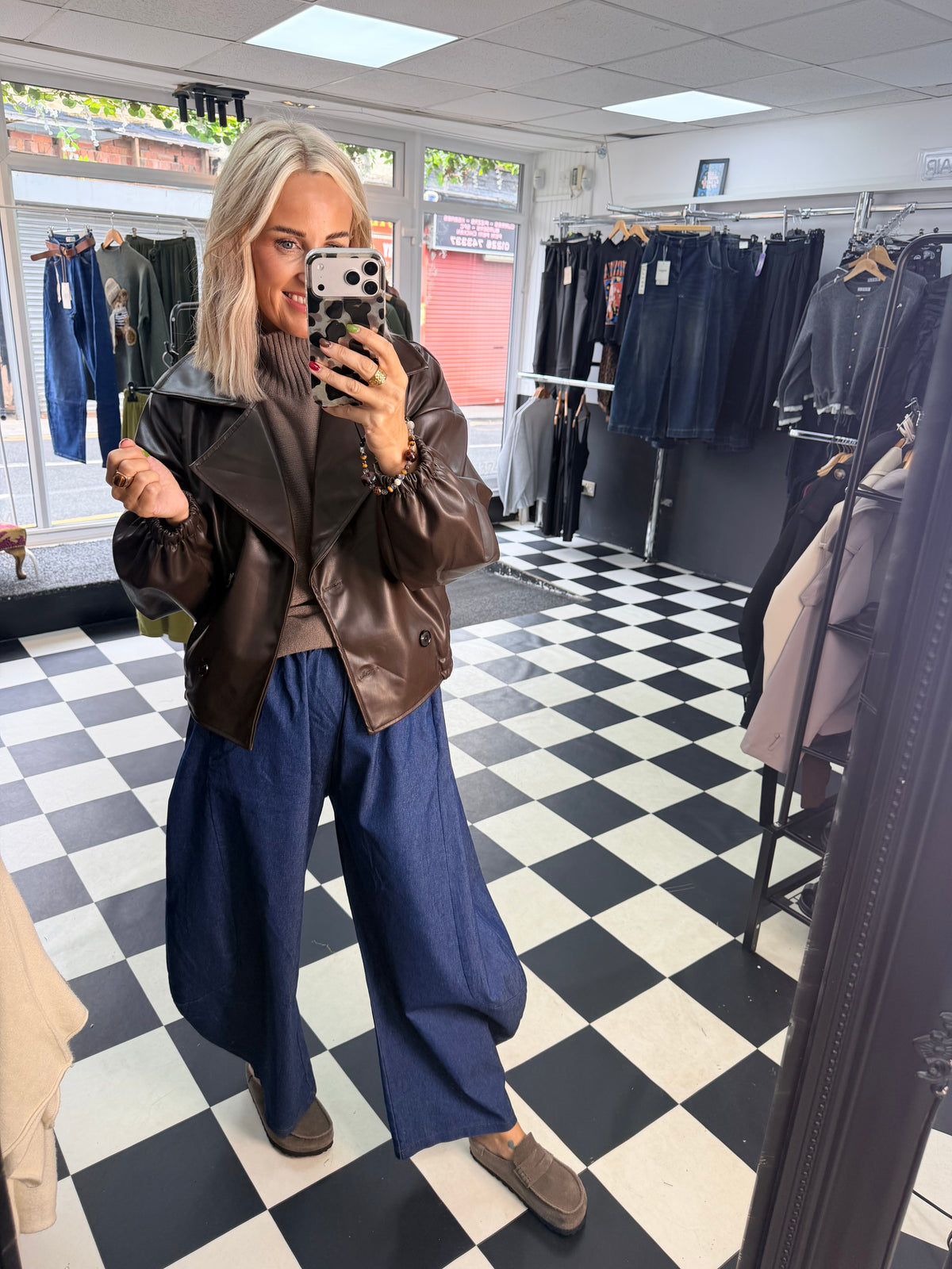 Pu Nyla Jacket - Chocolate