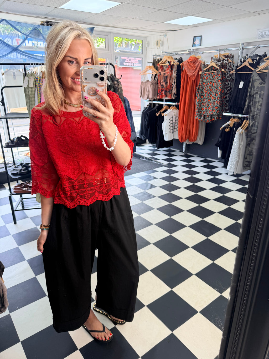 Flora top Red