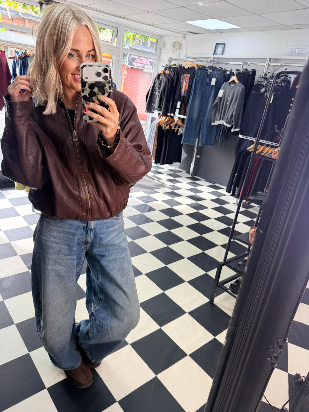 Buttery Bomber Jacket Deep Oxblood