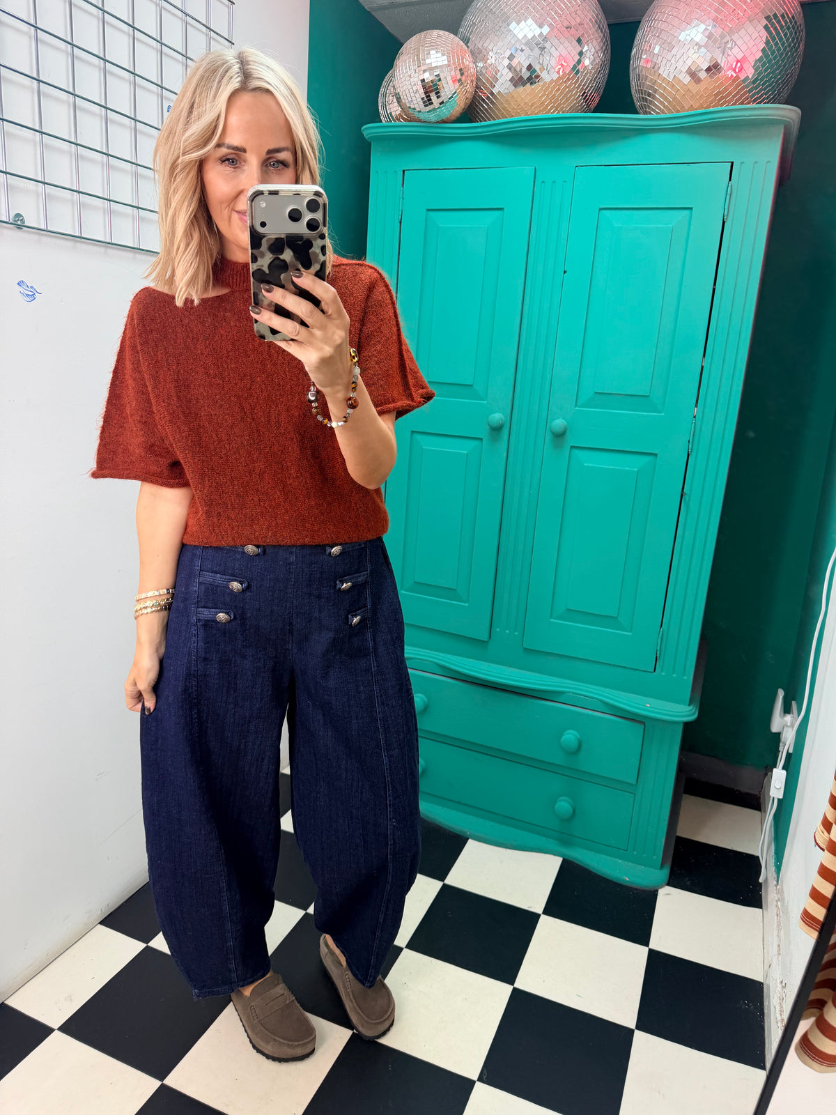 Military denim jean - Dark Demin