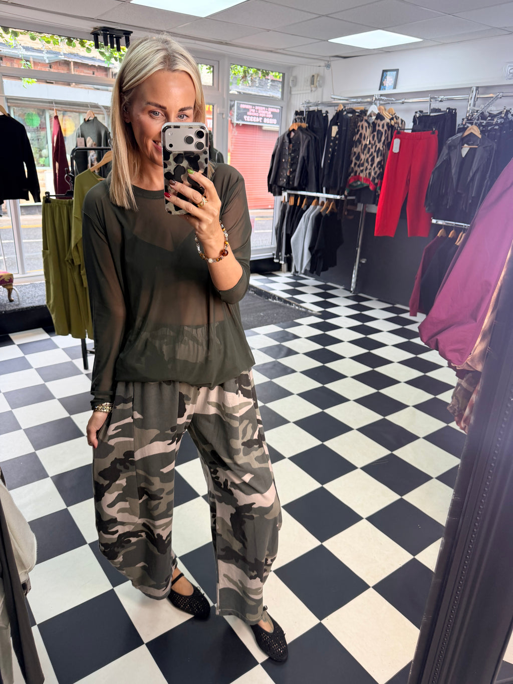 Hetti Camo Barrel Joggers