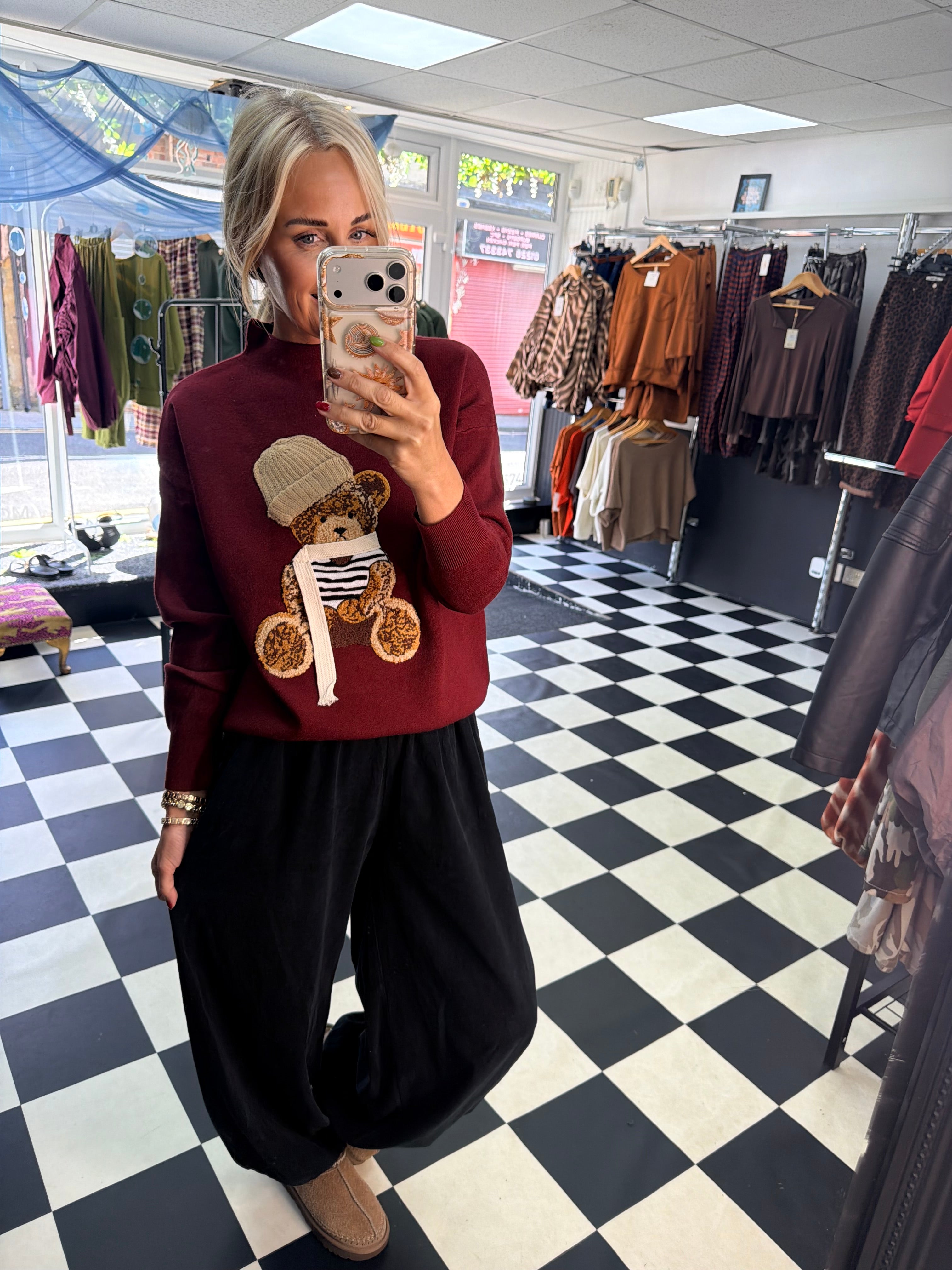 Teddy Ralf Jumper Wine