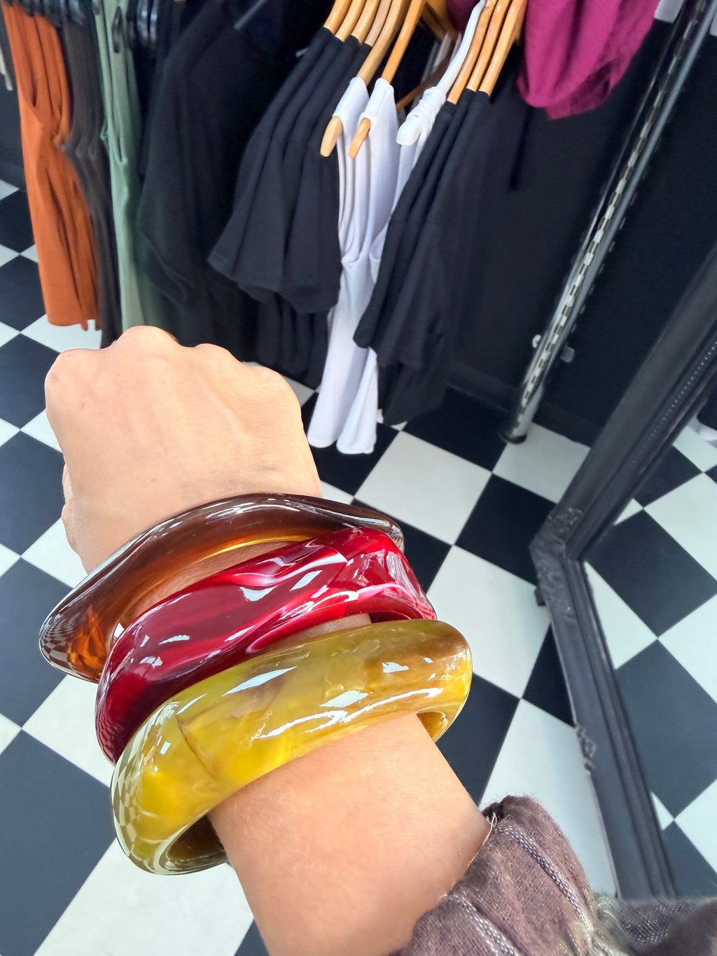 Wavy Bangle Wine