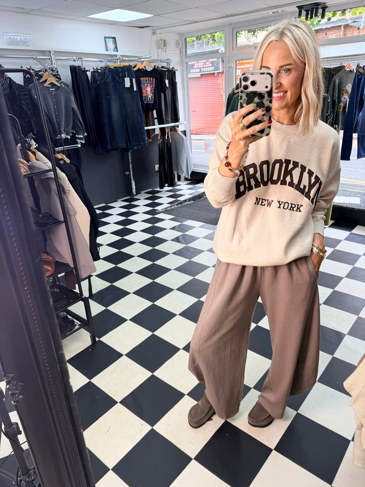 Brooklyn NY jumper - Cream