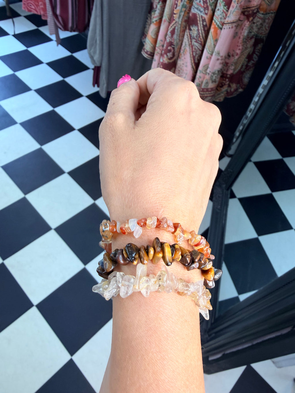 Stone Bracelet Clear