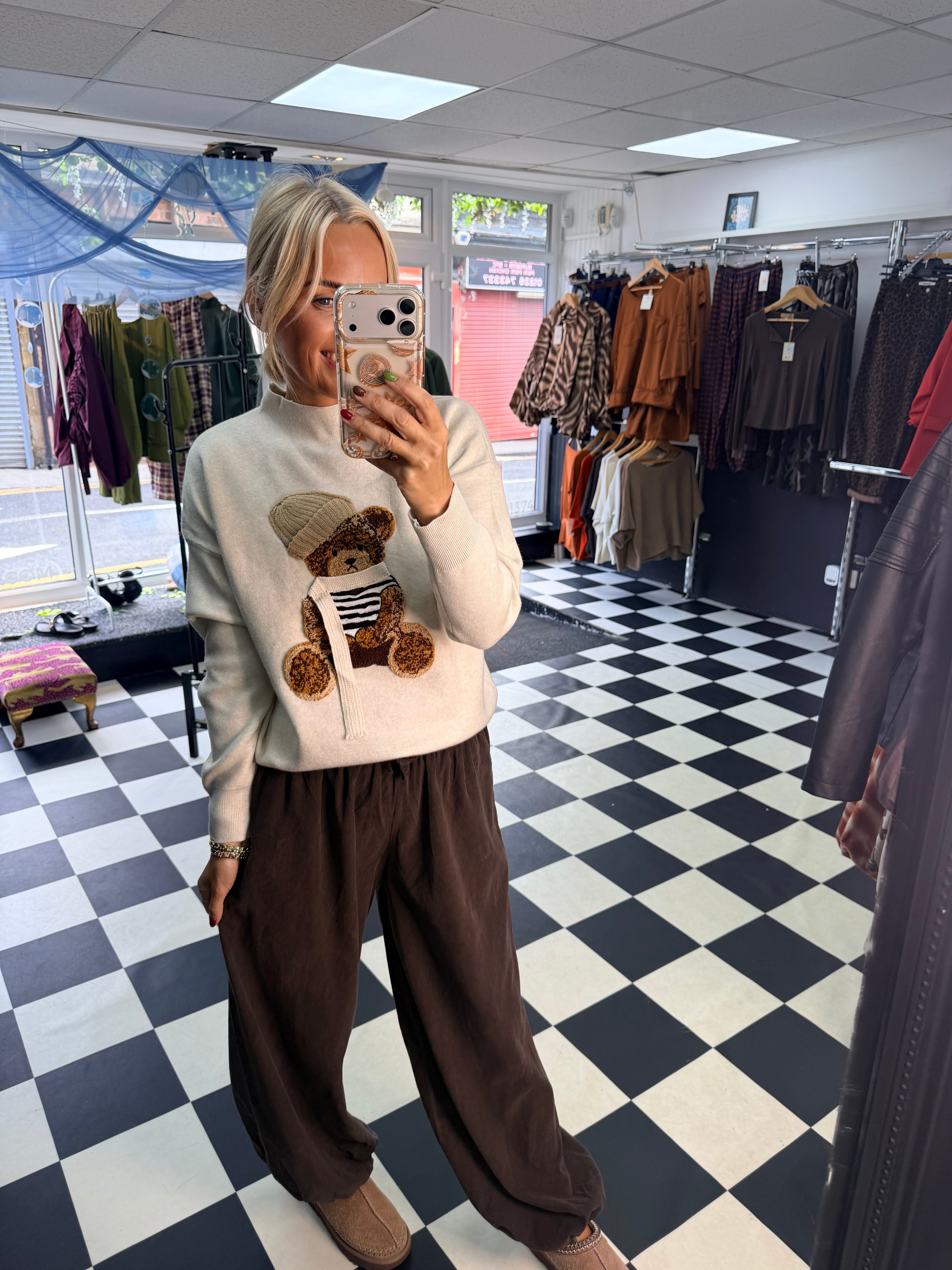 Teddy Ralf Jumper Cream