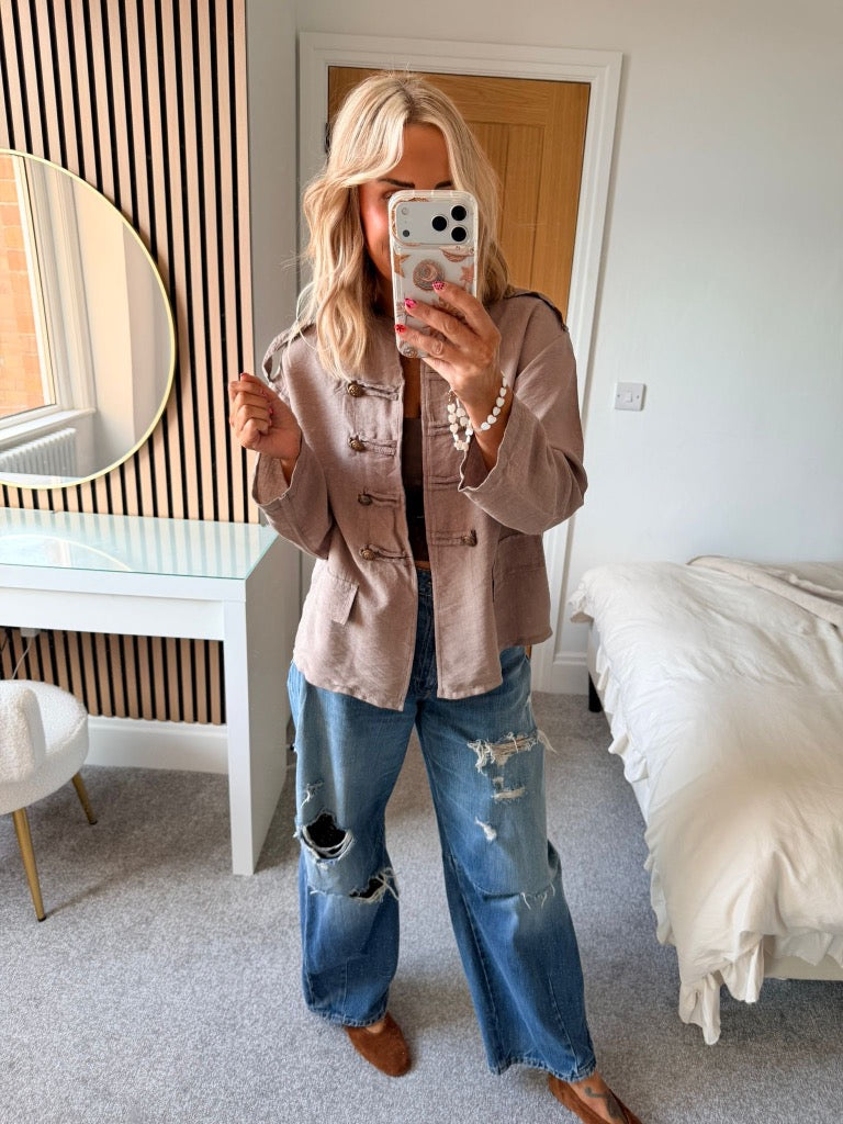 Military Jacket Taupe