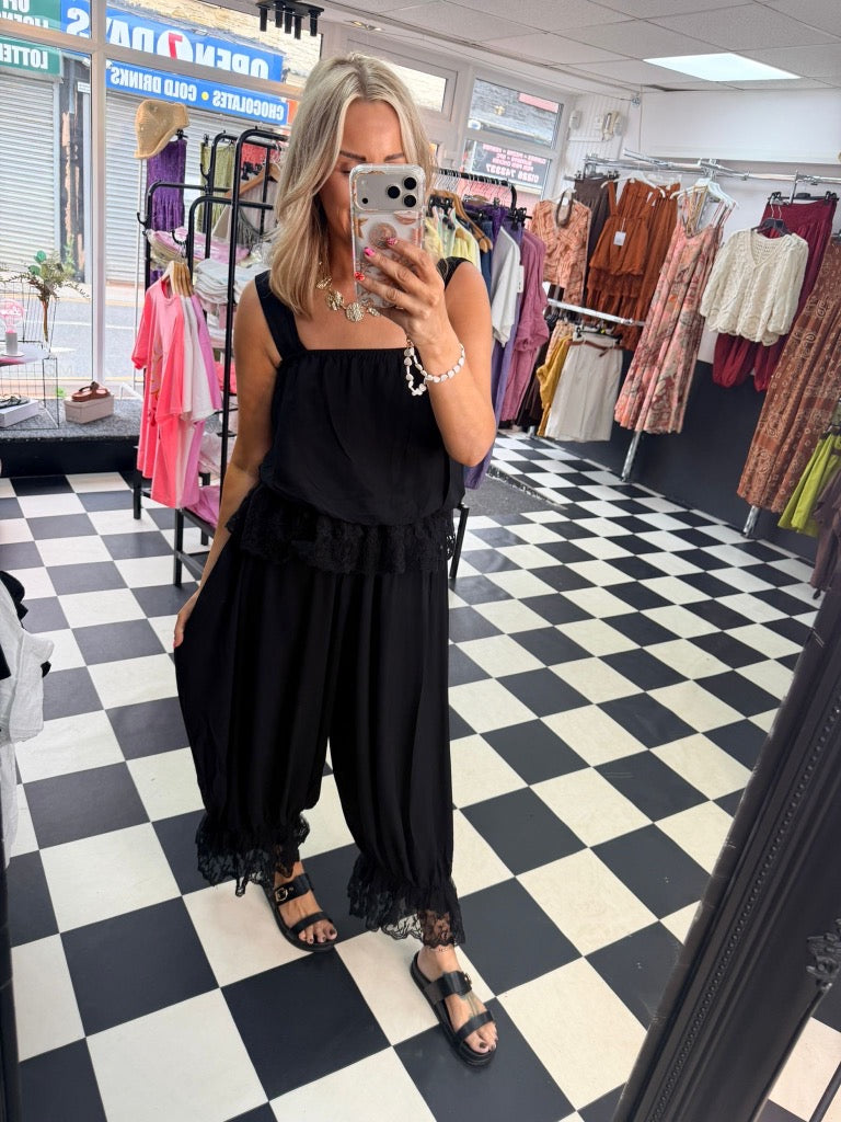 Bohemian Belle Bloomers Black