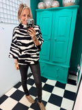 Wild Side Zebra Jumper Black/White