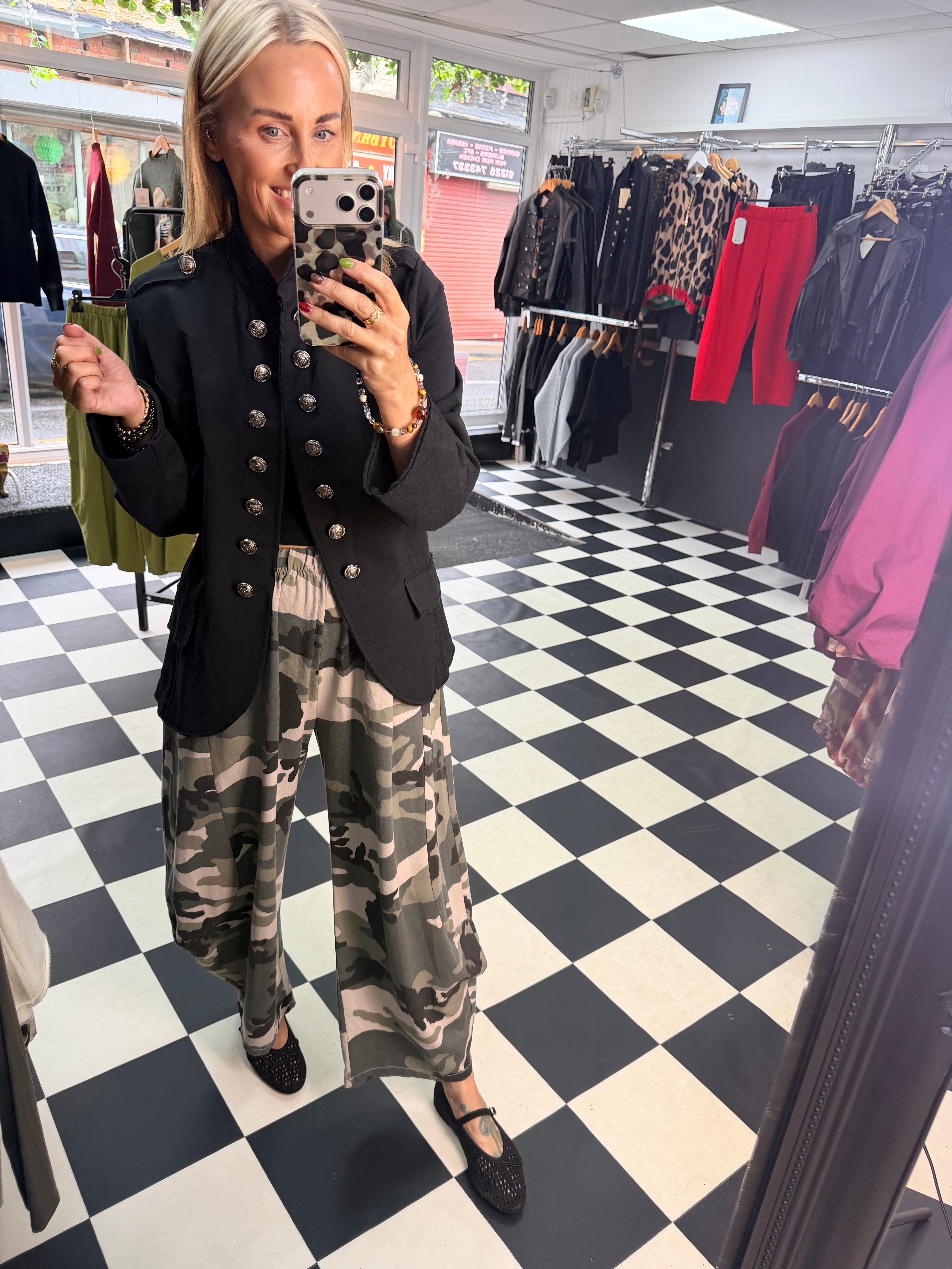 Hetti Camo Barrel Joggers