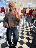 Plaid Slouchy Bomber Chocolate