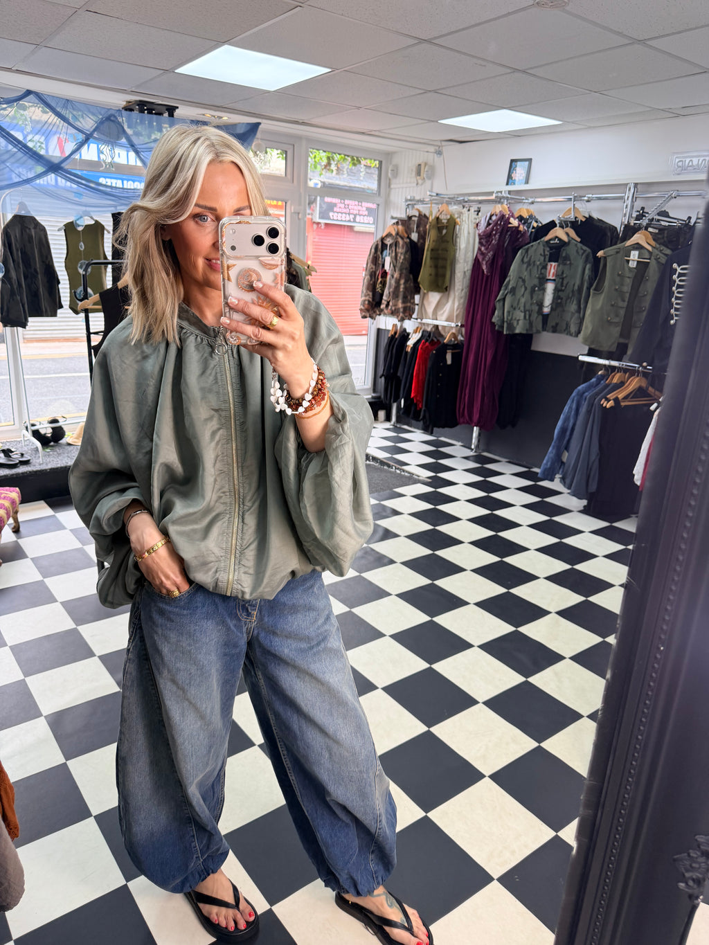 Balloon Jacket Khaki