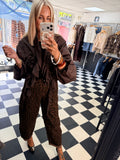 Ruffle Lightweight Jacket Chocolate-Pre Order Due in next Fri approx
