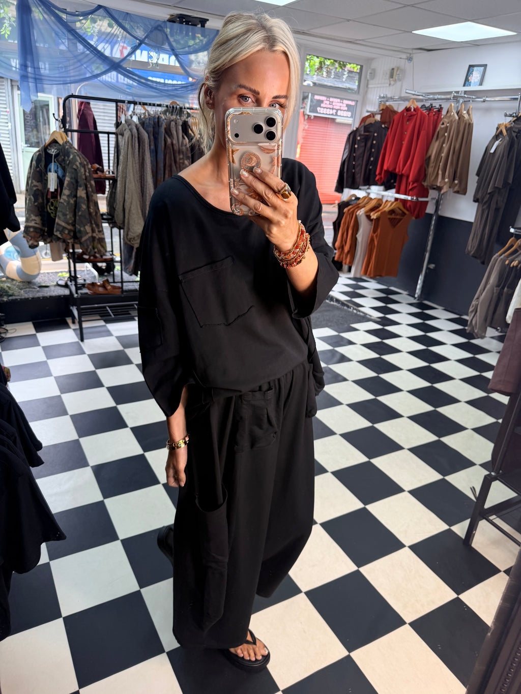 Utility top black
