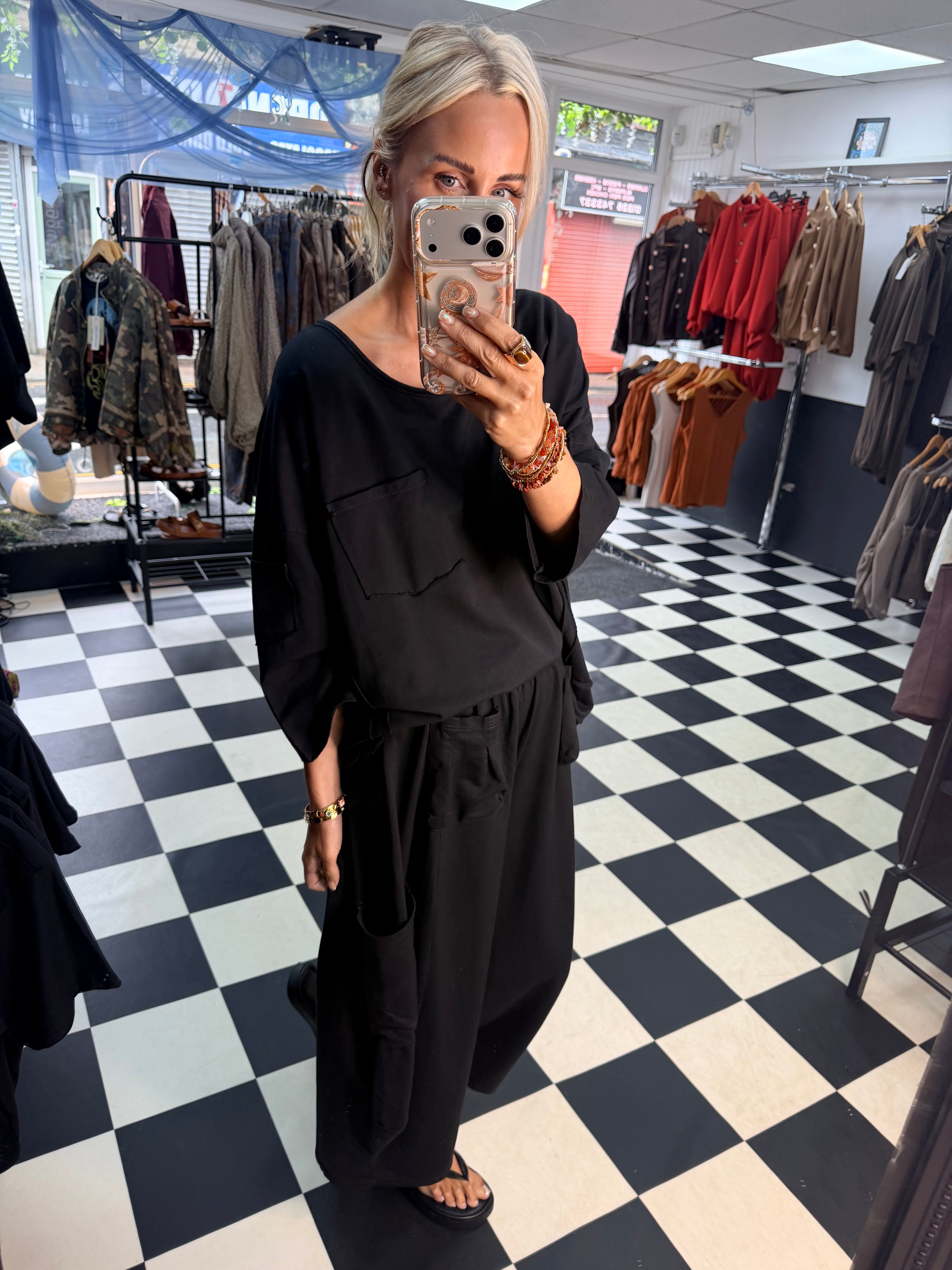 Utility top black