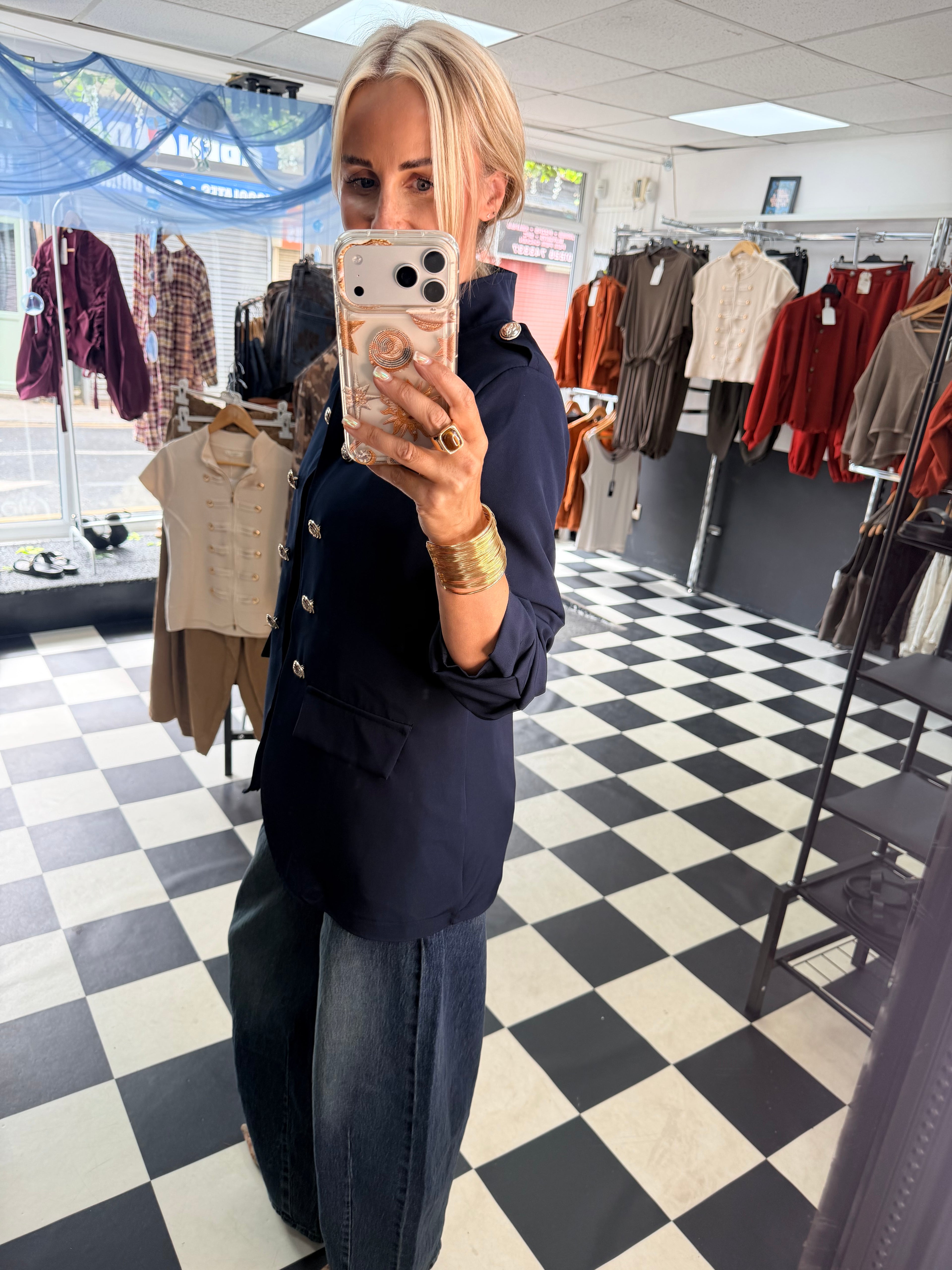 Military blazer Navy