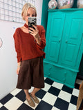 Slash Neck Jumper Rust 12-18