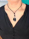 Lace Pendent Black