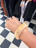 Wavy Bangle Cream and Amber