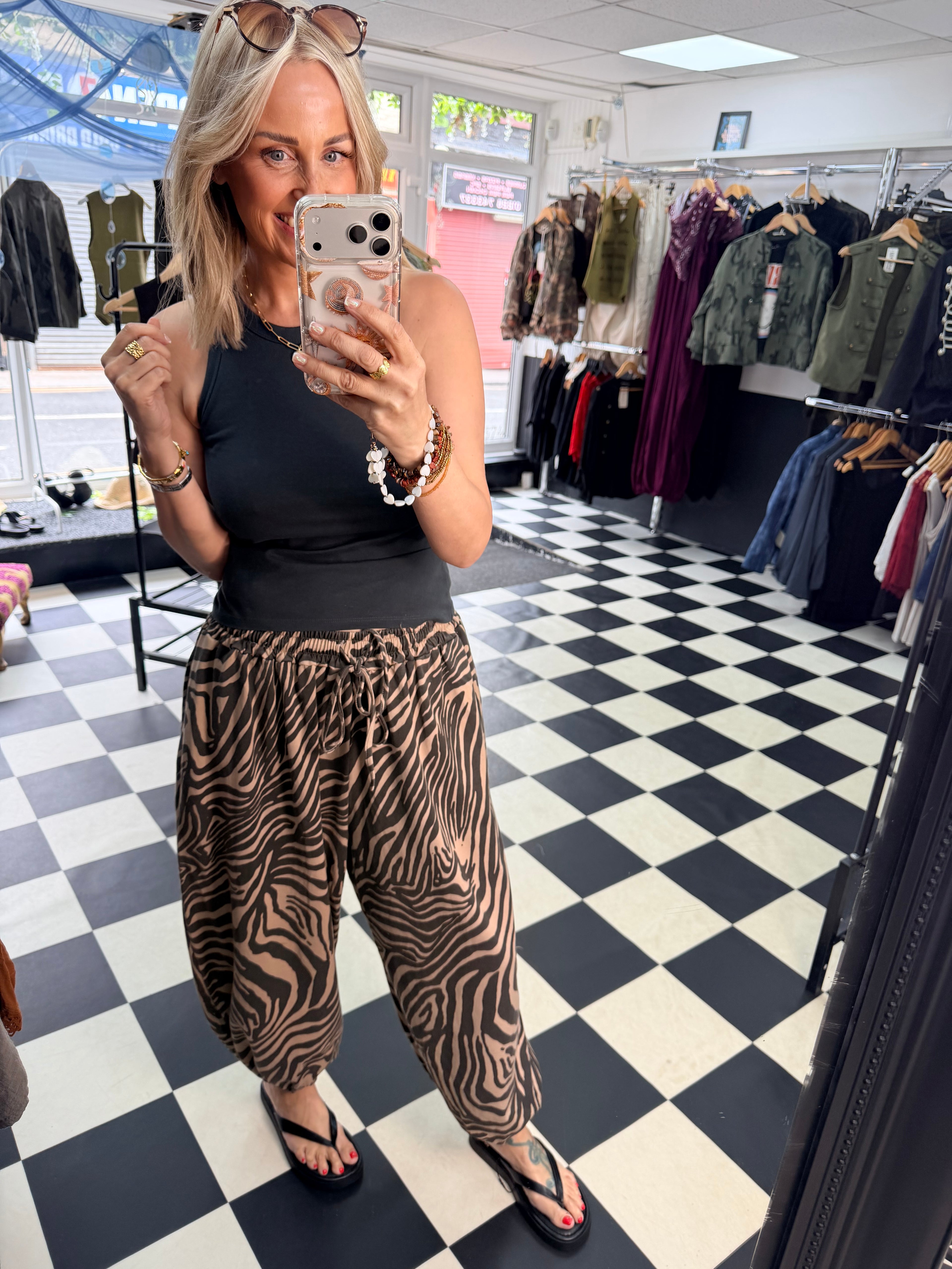 Leopard Balloon Joggers
