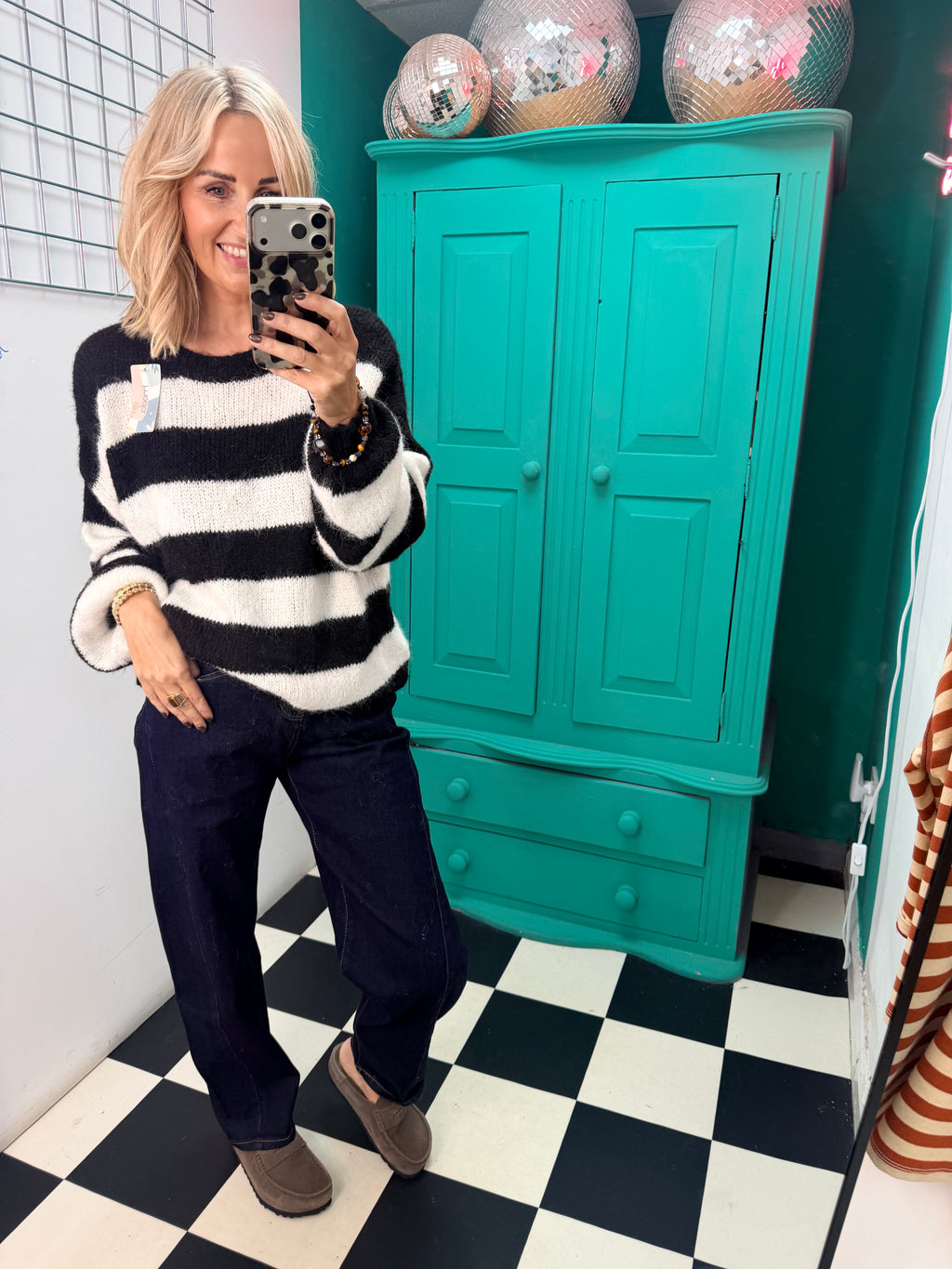 Chunky stripe knit - Black and white
