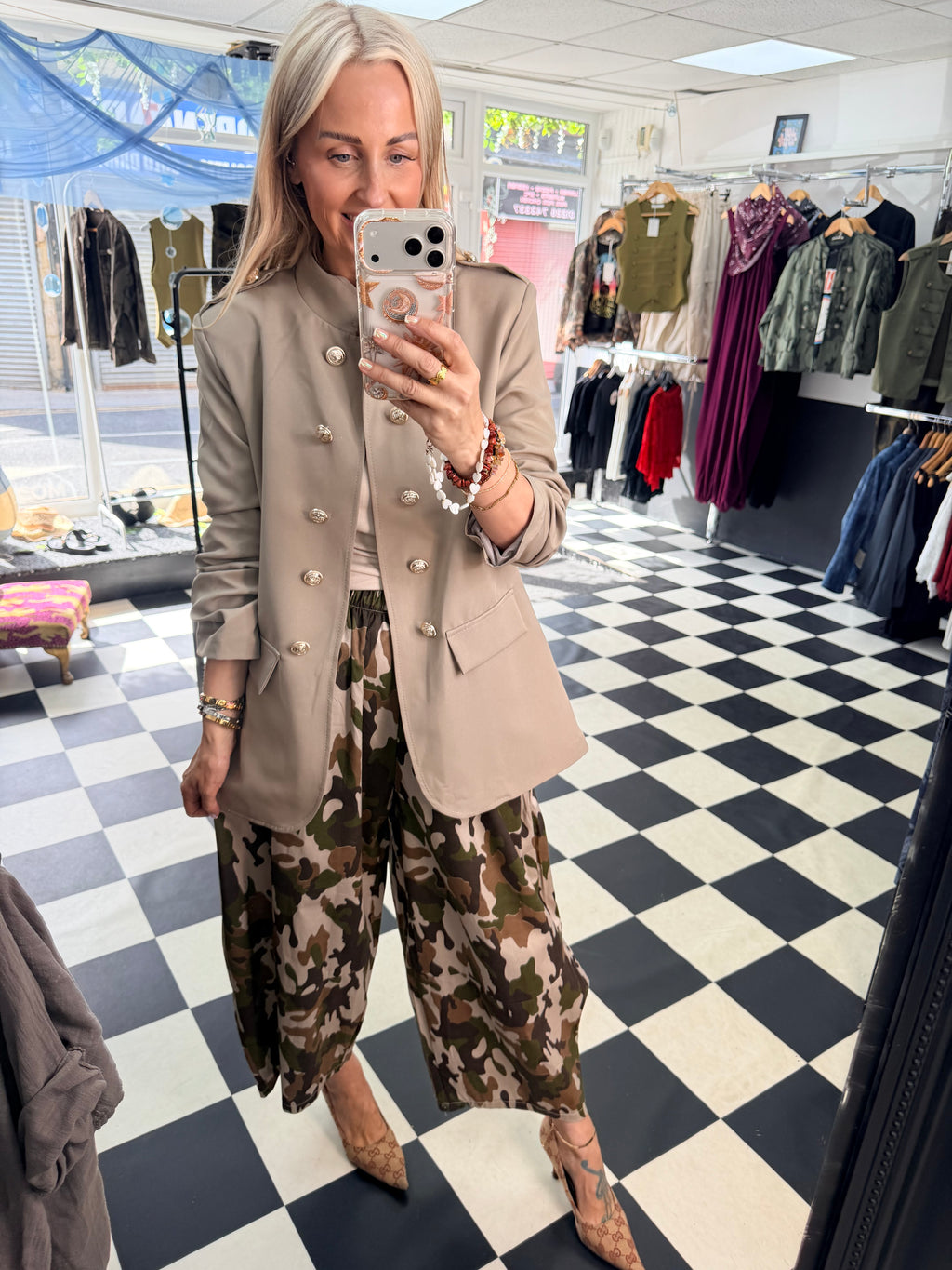 Military blazer Taupe