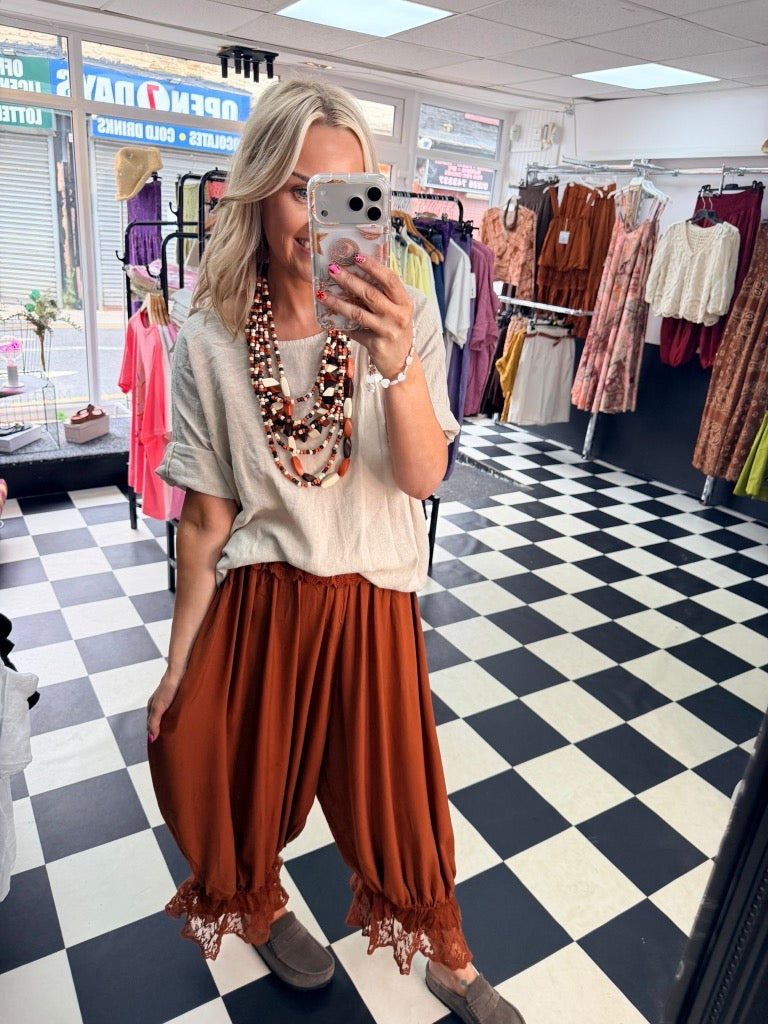 Bohemian Wooden Necklace