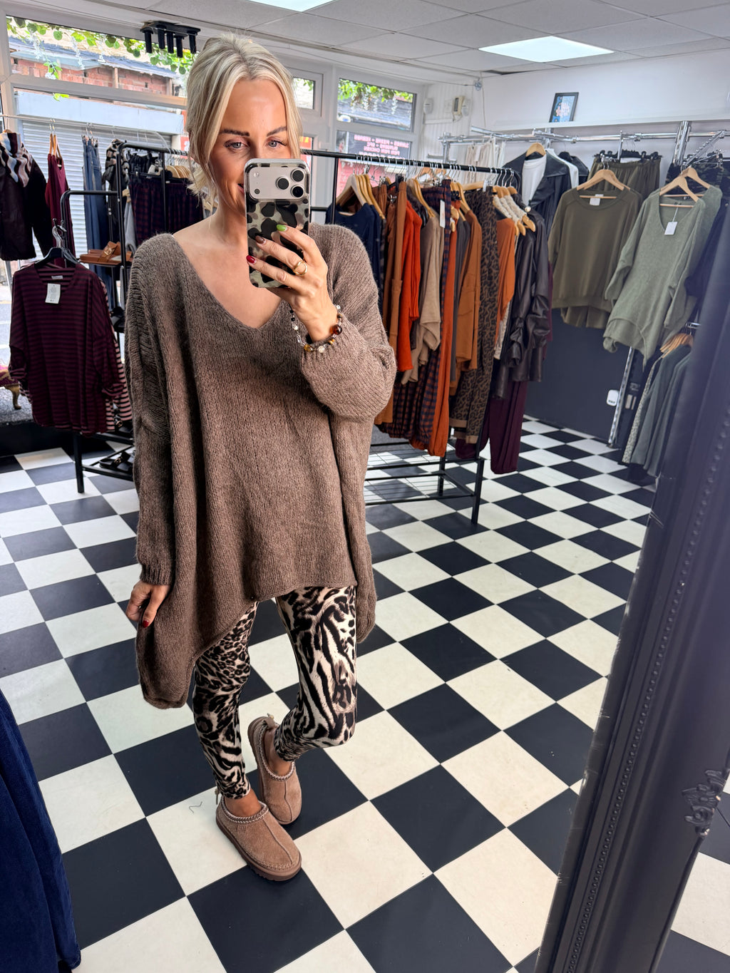 Over Sized Chunky Knit Mocha