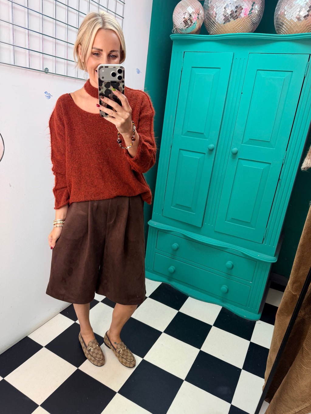 Slash Neck Jumper Rust 12-18