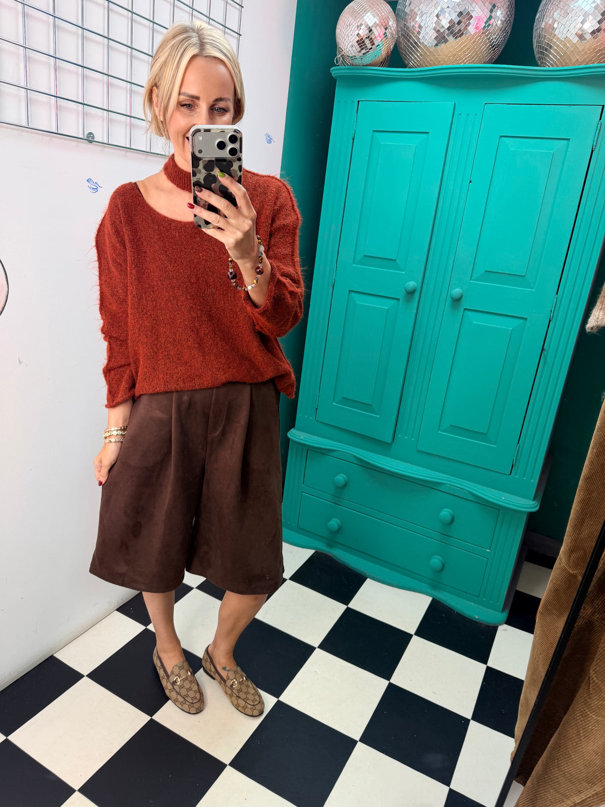 Slash Neck Jumper Rust 12-18