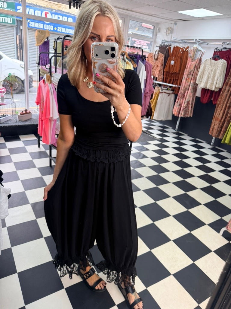 Bohemian Belle Bloomers Black