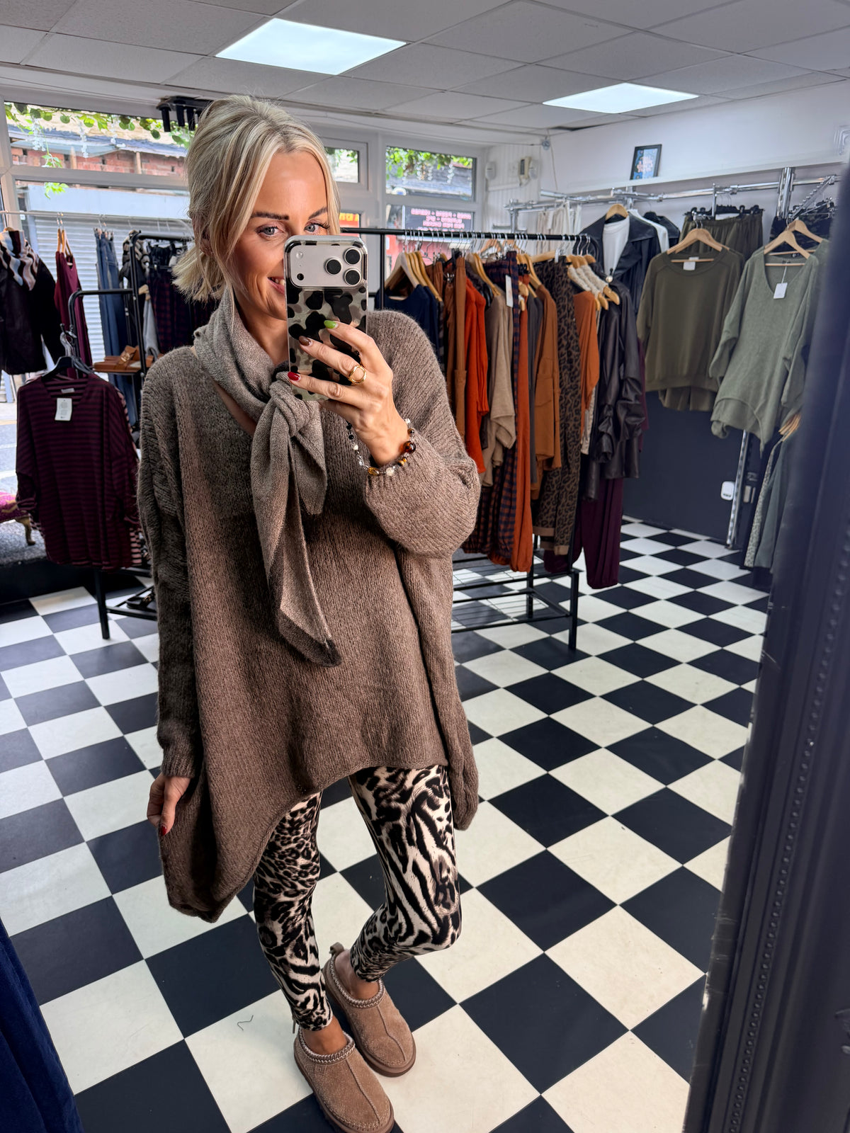 Over Sized Chunky Knit Mocha