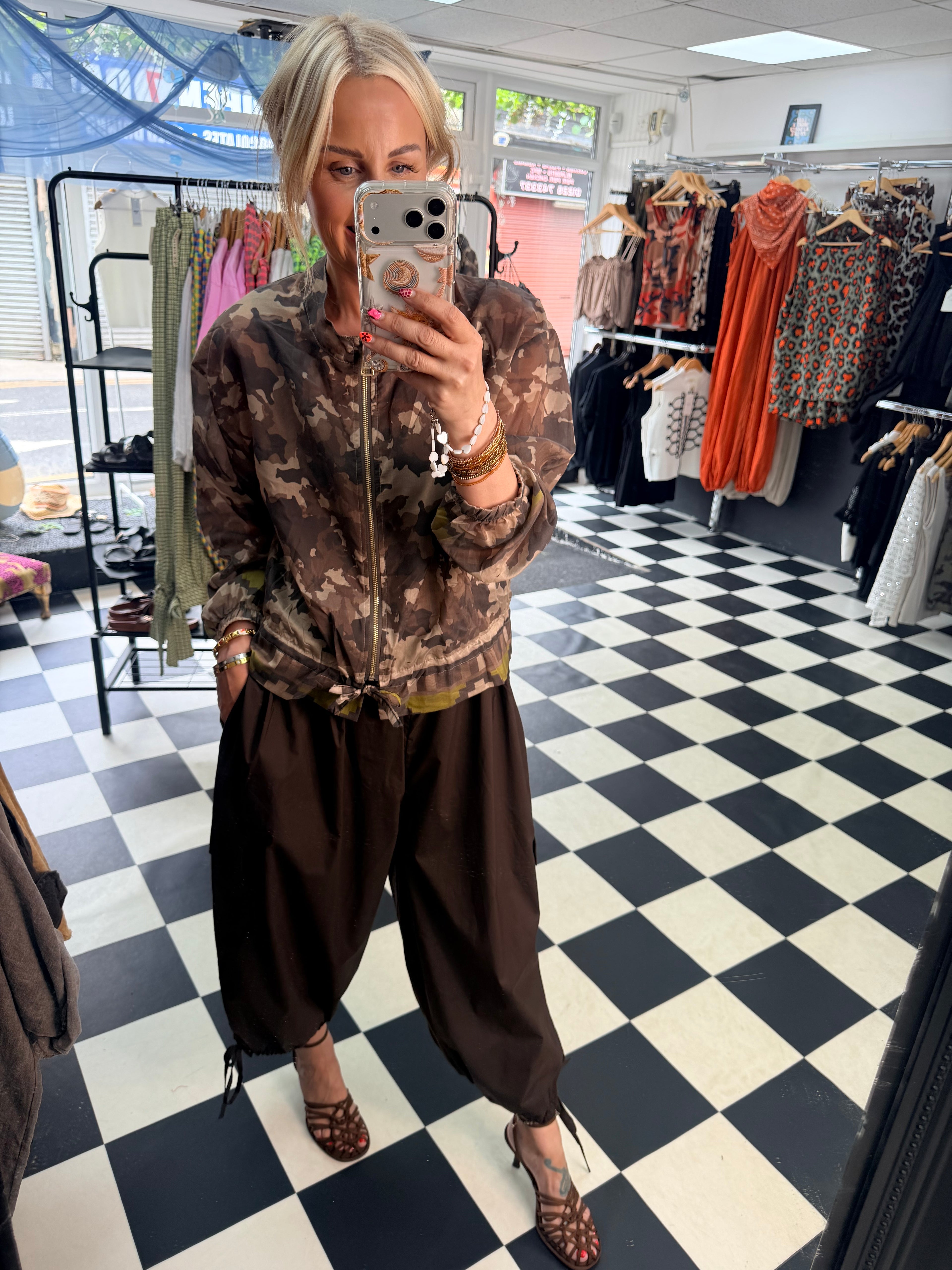 Lightweight Camo Jacket Mocha