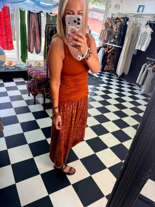 Aladin Trousers Leopard Rust