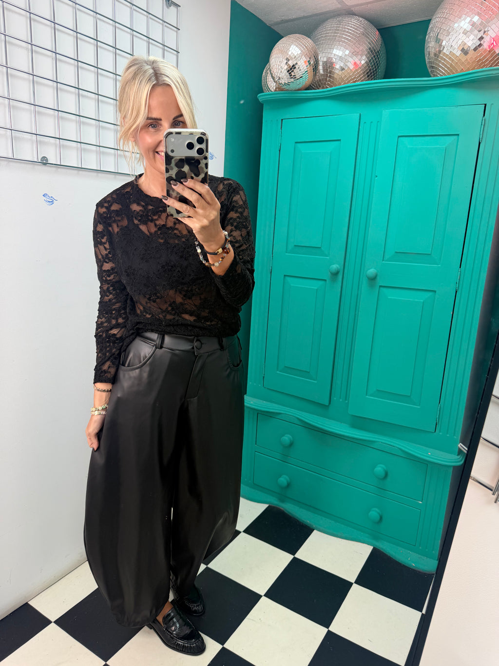 Lace Top Black