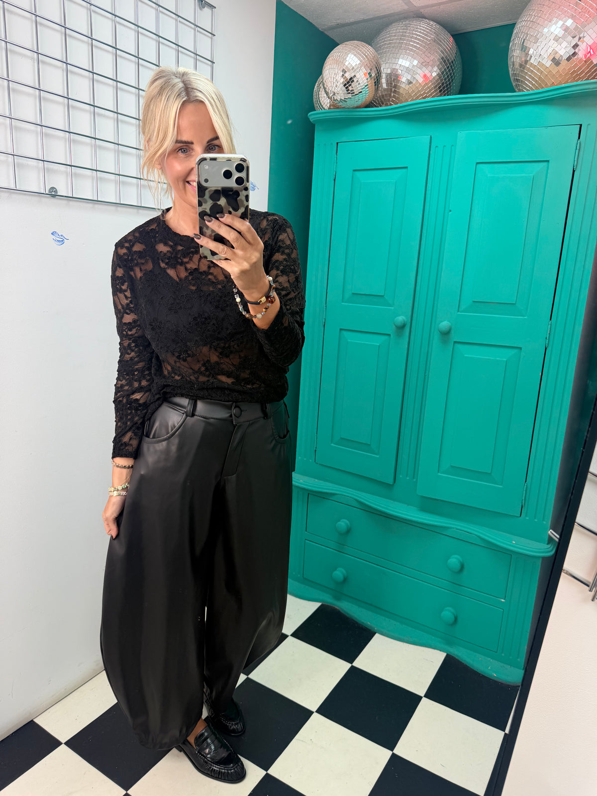 Lace Top Black