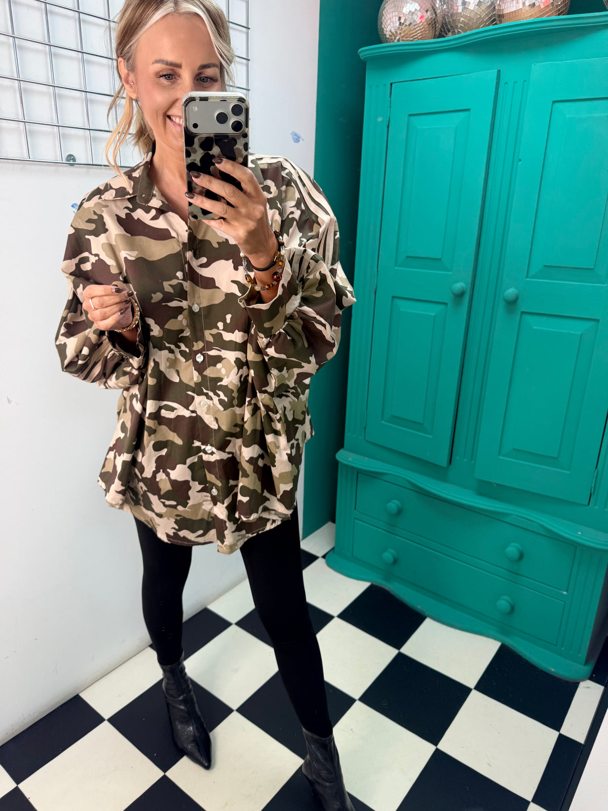 Camo Club Oversized Stripe Shirt Special Buy